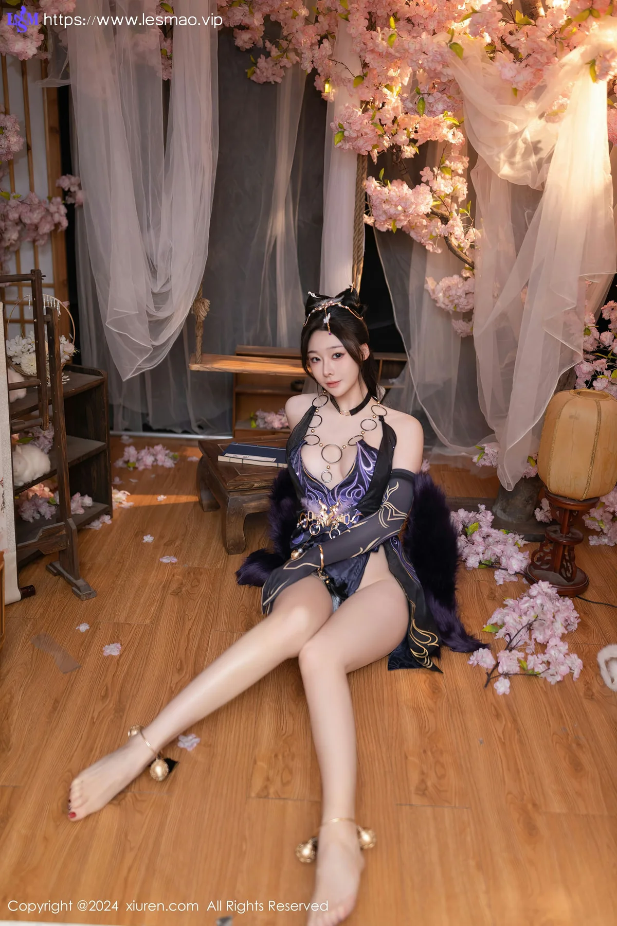 XiuRen 秀人 No.8232  小逗逗 紫色玉玲珑性感写真1 - 14