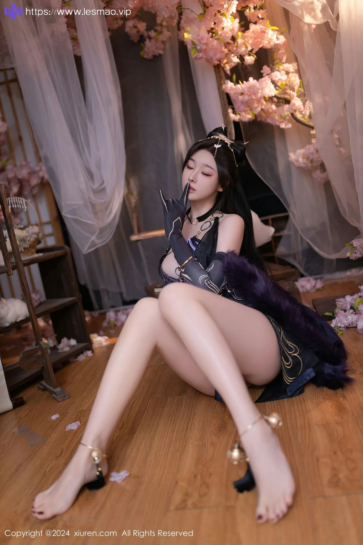 XiuRen 秀人 No.8232  小逗逗 紫色玉玲珑性感写真1 - 15
