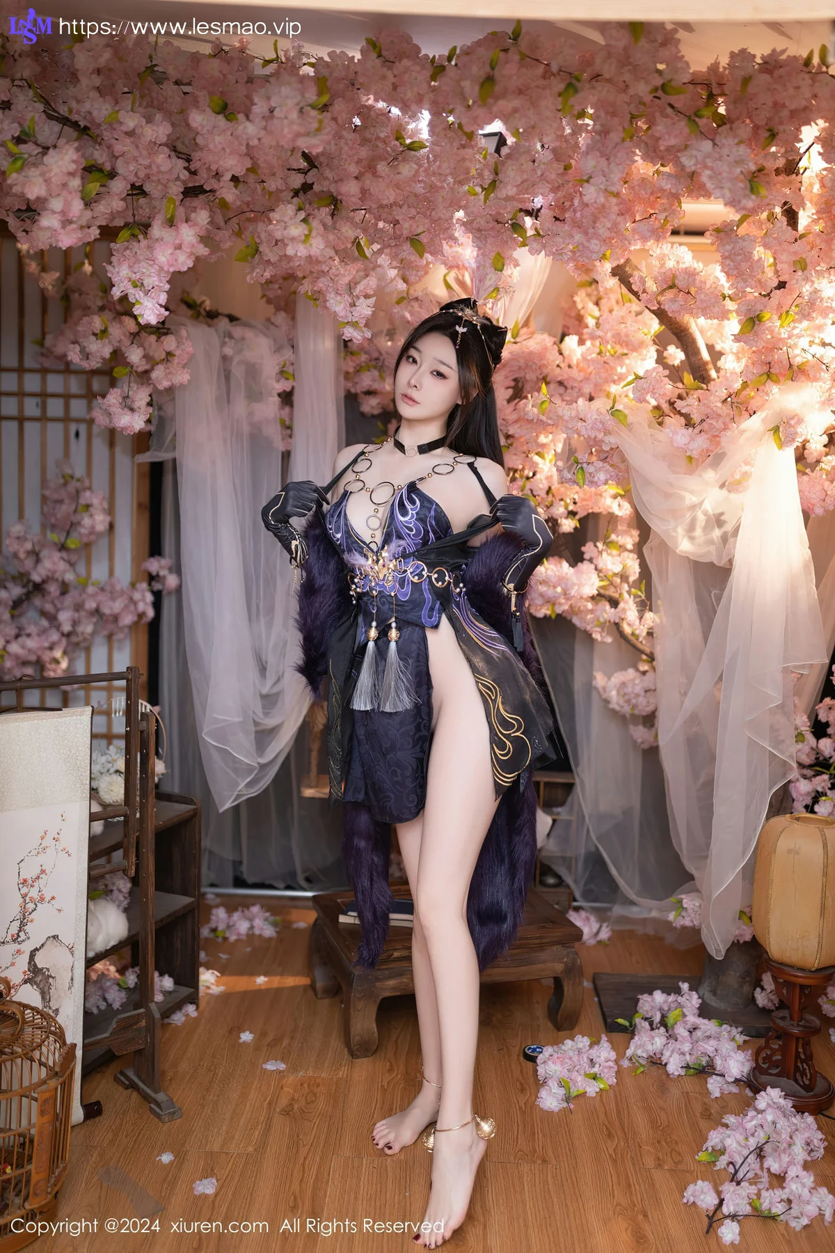 XiuRen 秀人 No.8232  小逗逗 紫色玉玲珑性感写真1 - 18