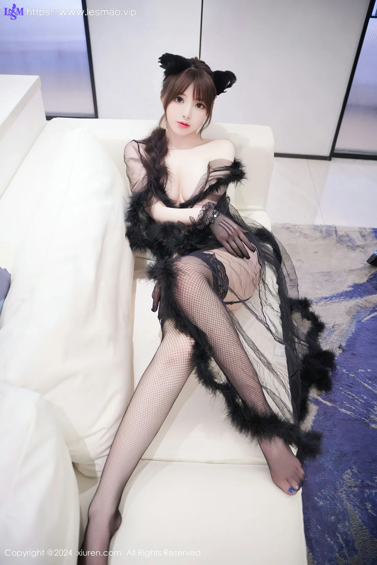 XiuRen 秀人 No.8297  梦灵儿Mini 轻透薄纱蕾丝性感写真3 - 35