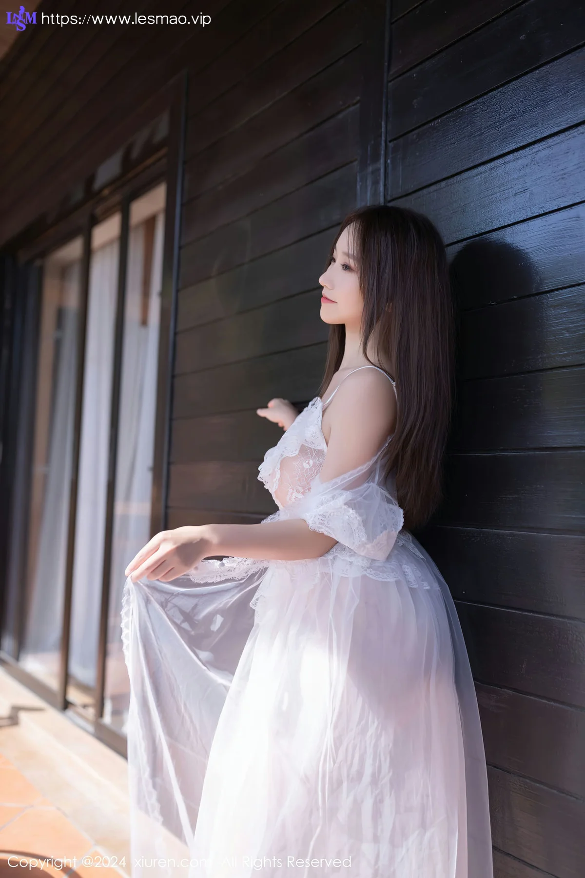 XiuRen 秀人 No.8302 杏子Yada 白色薄纱长裙性感写真3 - 21