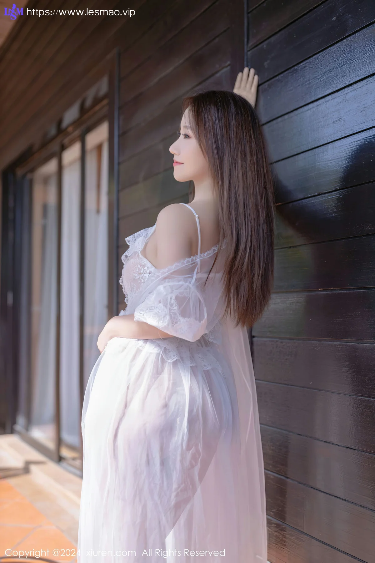 XiuRen 秀人 No.8302 杏子Yada 白色薄纱长裙性感写真3 - 22
