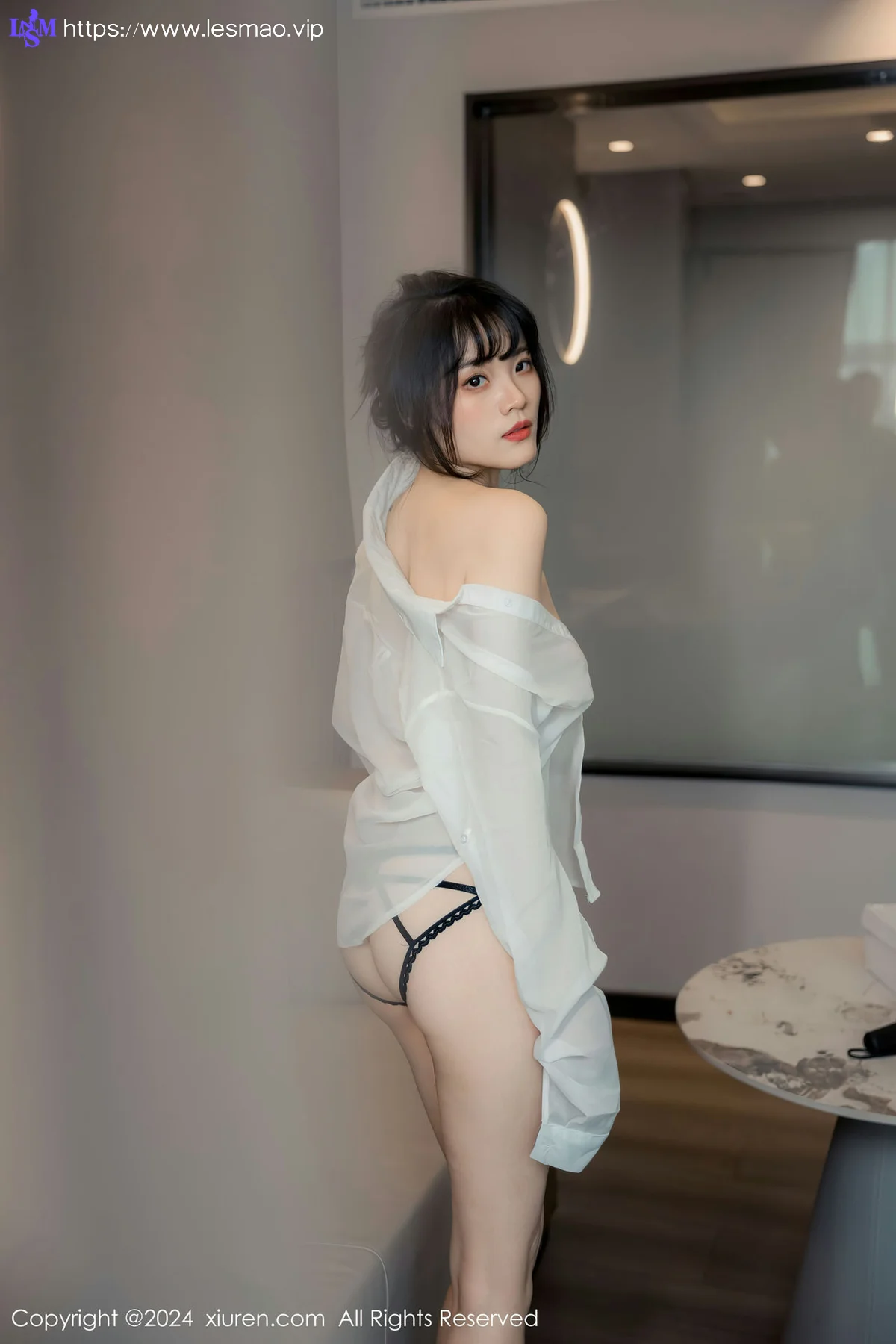 XiuRen 秀人 No.8320 唐安诺 黑色网格袜首套写真 - 57