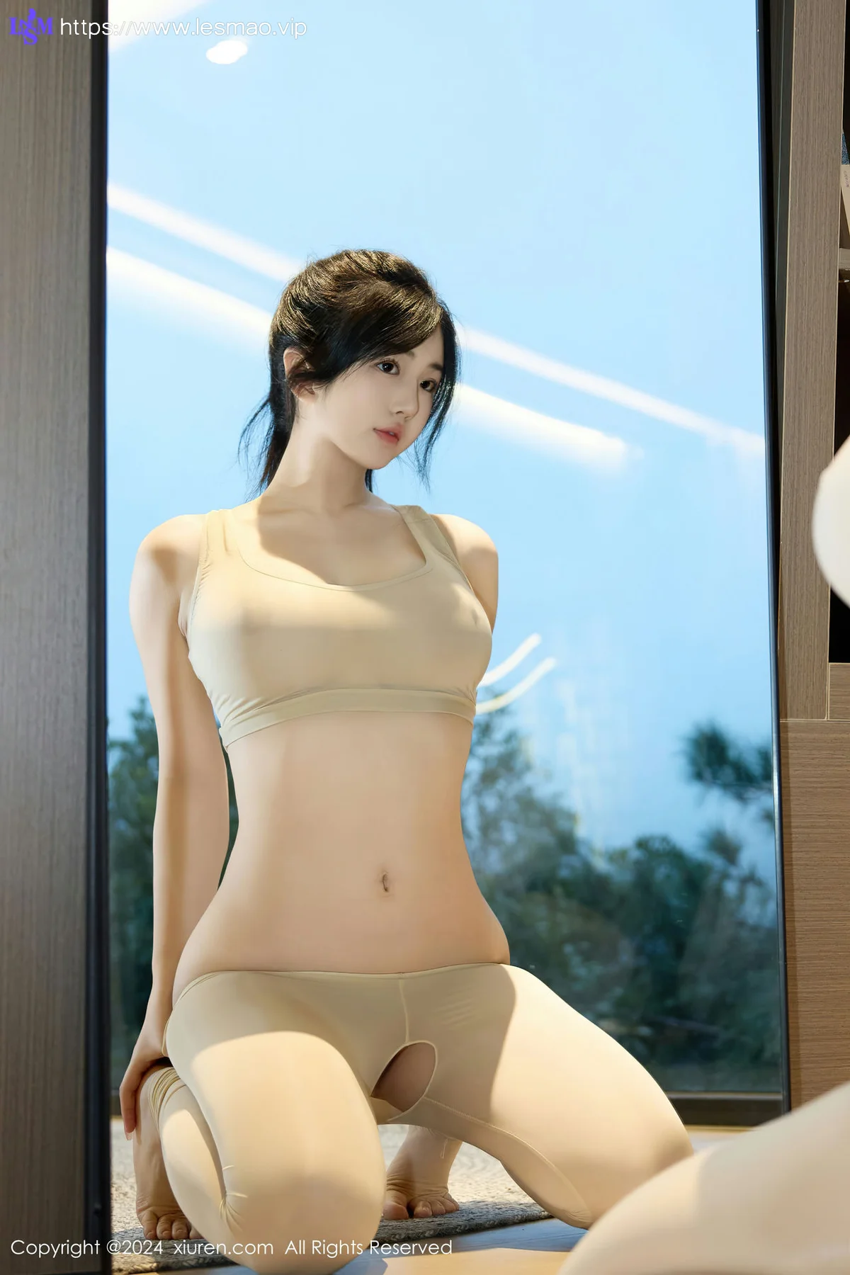 XiuRen 秀人 No.8348 陈小花 肉色瑜伽服性感写真11 - 15