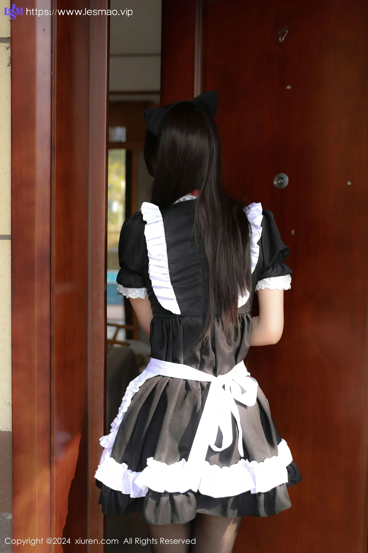 XiuRen 秀人 No.8351 桃妖夭 黑色女仆服饰性感写真11 - 33