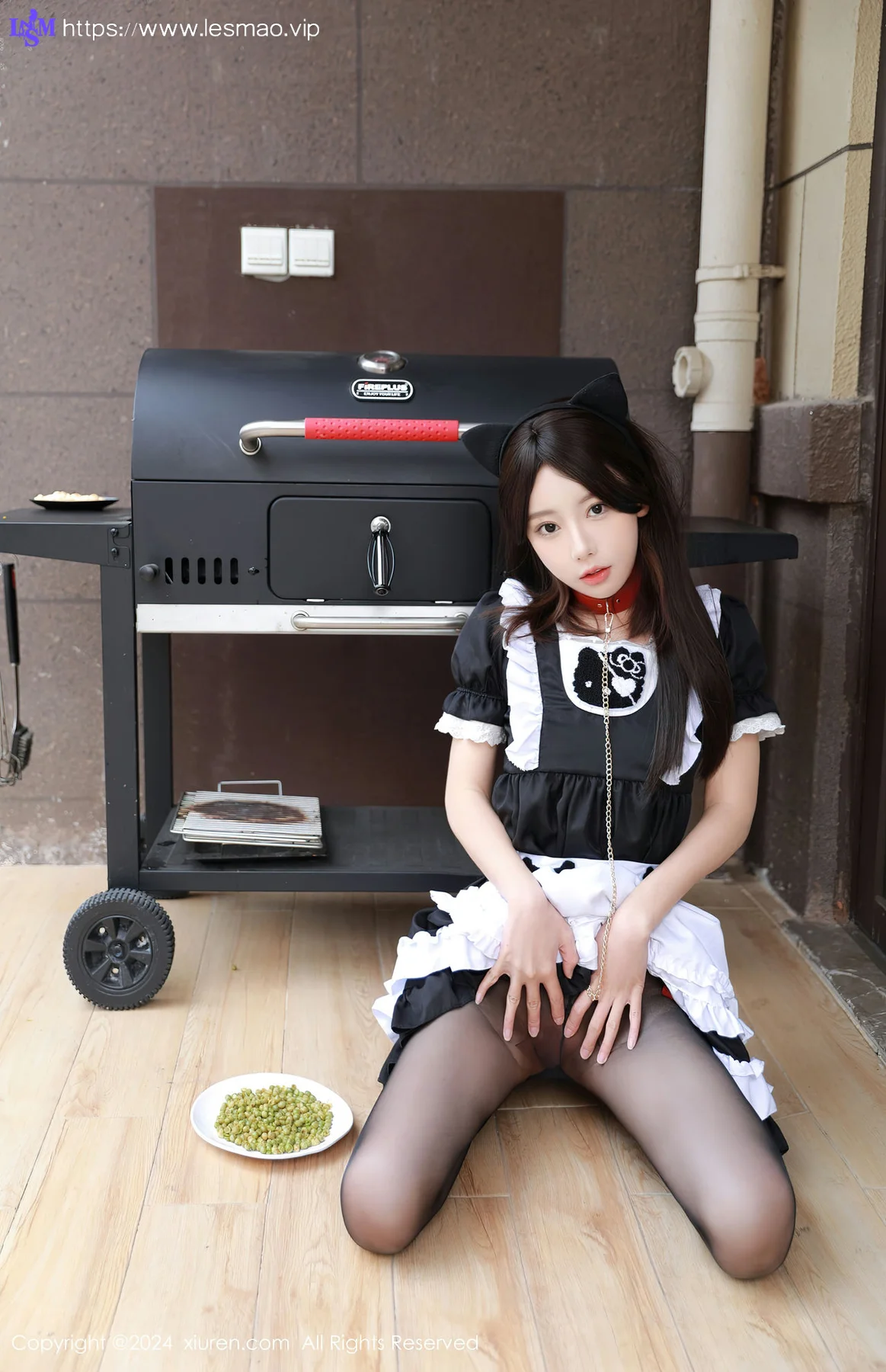 XiuRen 秀人 No.8351 桃妖夭 黑色女仆服饰性感写真11 - 70