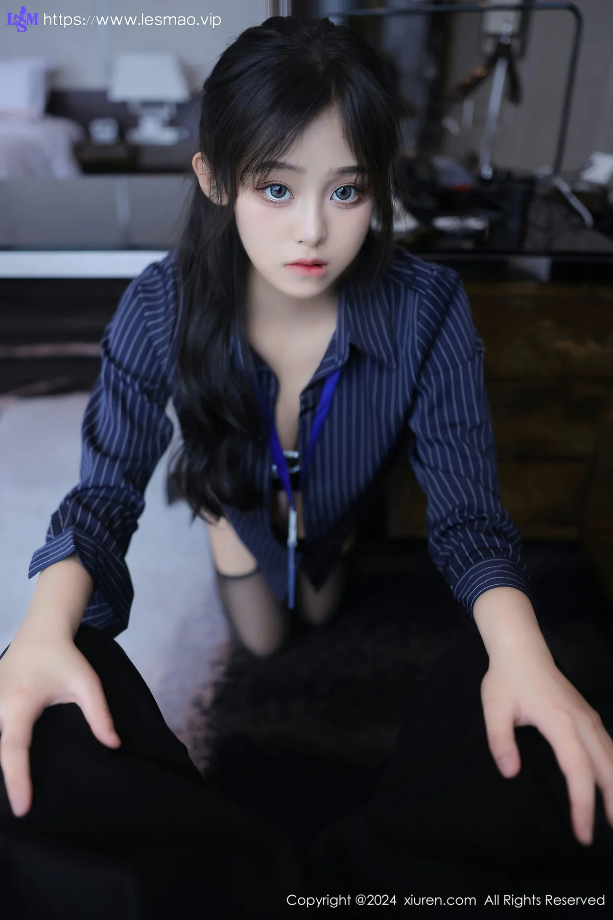 XiuRen 秀人 No.8373 王心悦 蓝色OL服饰性感写真11 - 78