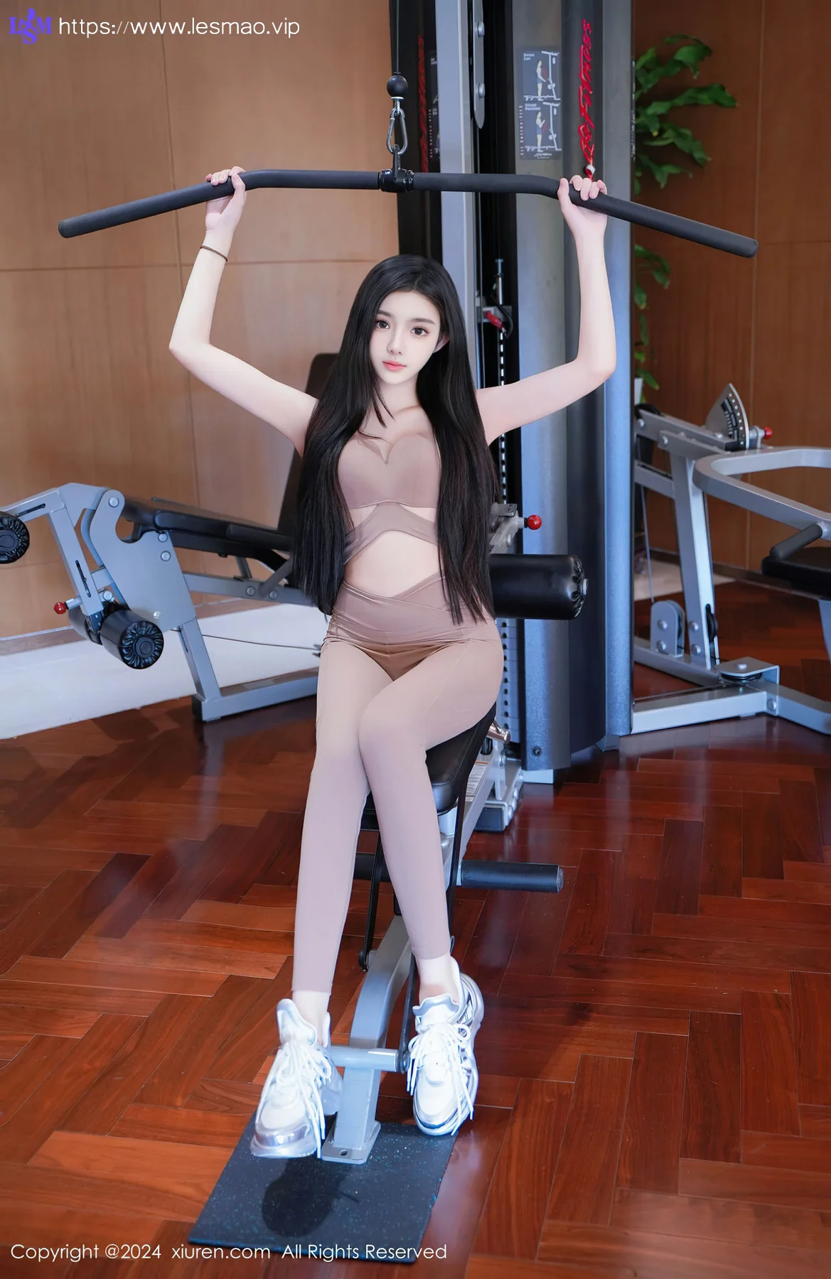 XiuRen 秀人 No.8382 龙雪儿 棕红色瑜伽服饰性感写真22 - 12