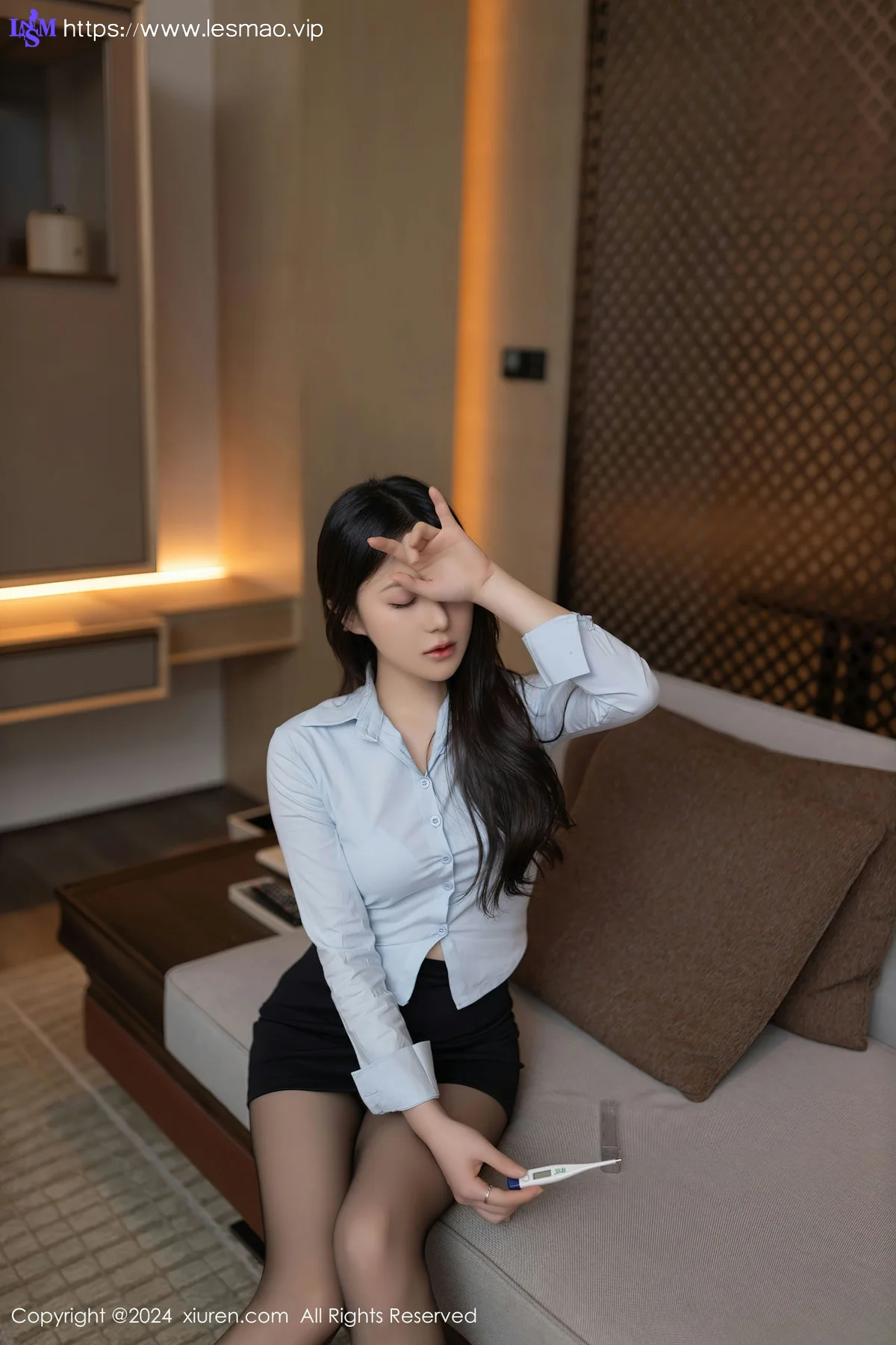 XiuRen 秀人 No.8387 鱼子酱Fish 白色内衣性感写真11 - 8