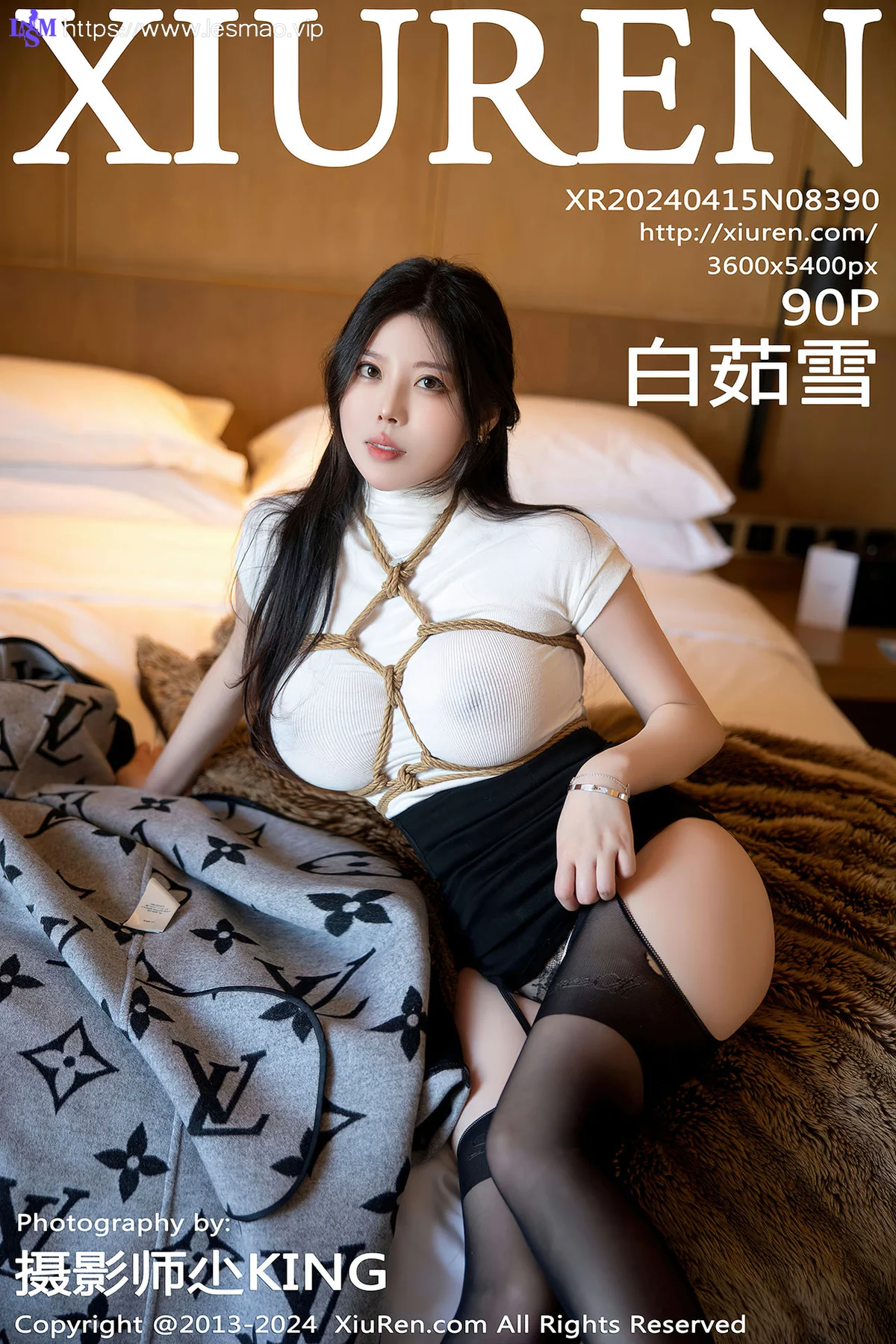 XiuRen 秀人 No.8390 白茹雪 白色轻透上衣性感写真111 - 91