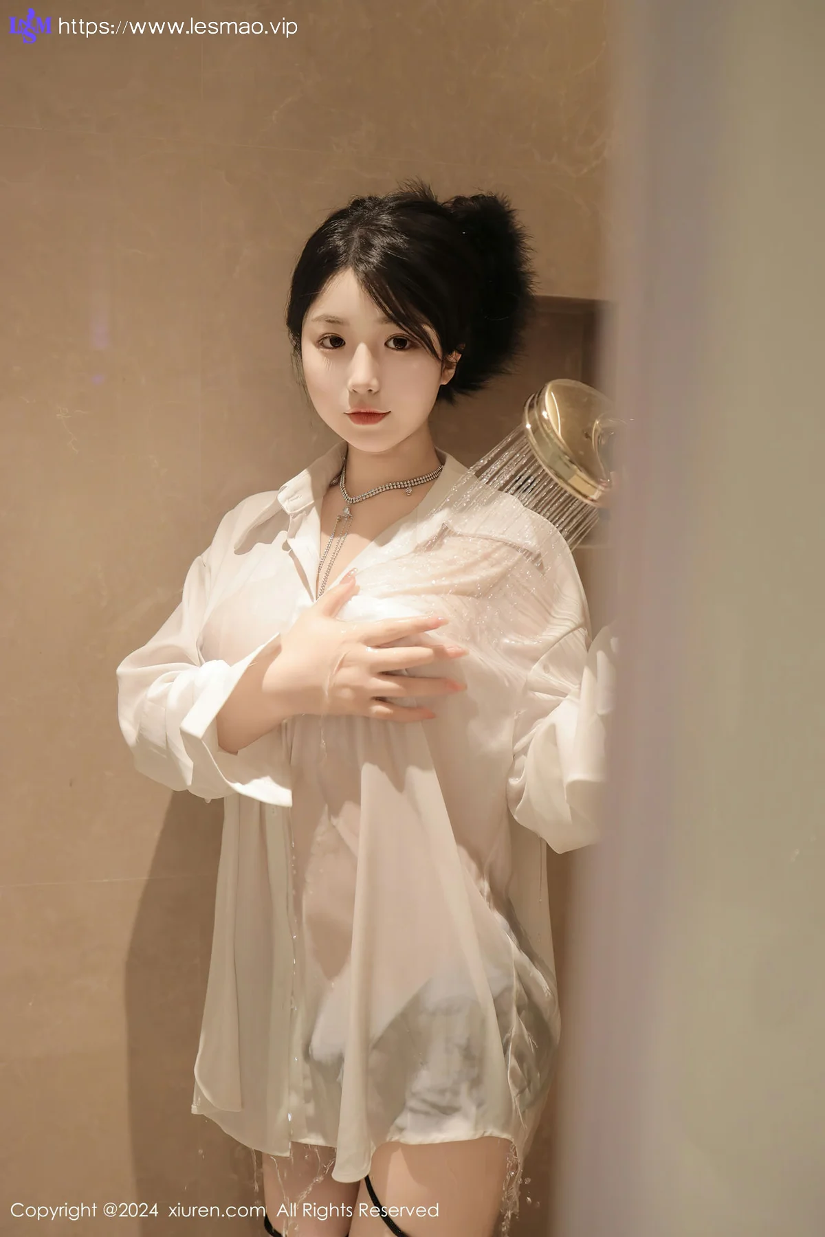 XiuRen 秀人 No.8400 陈小花 白色轻透上衣性感写真11 - 22