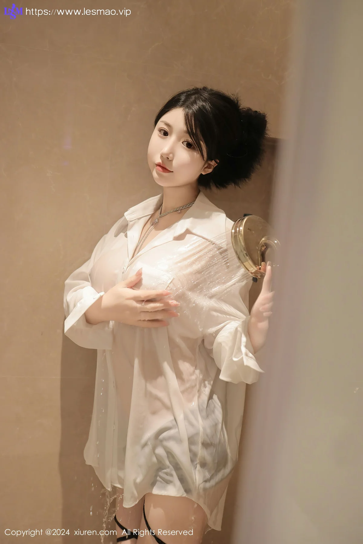 XiuRen 秀人 No.8400 陈小花 白色轻透上衣性感写真11 - 23