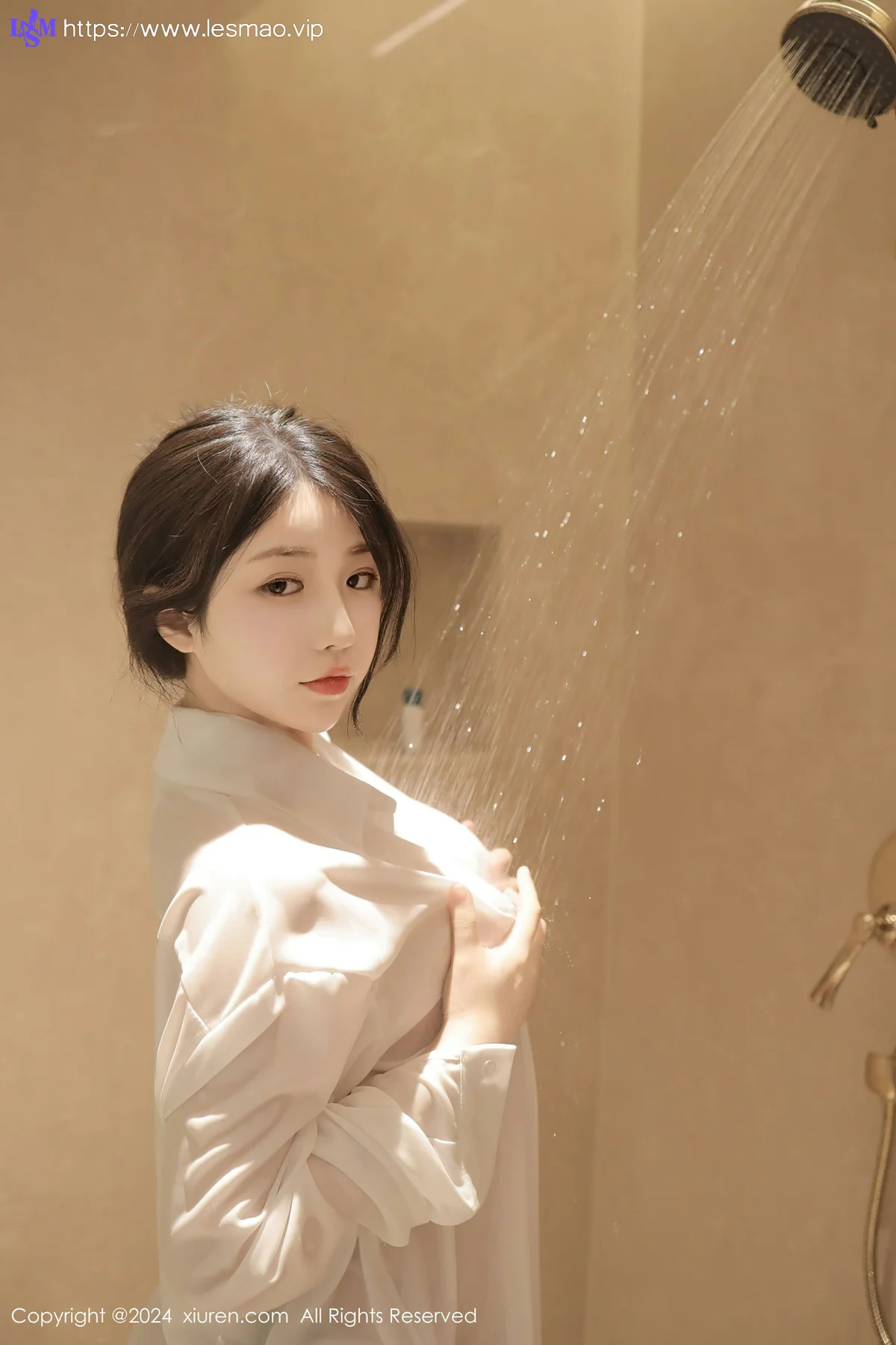 XiuRen 秀人 No.8400 陈小花 白色轻透上衣性感写真11 - 36