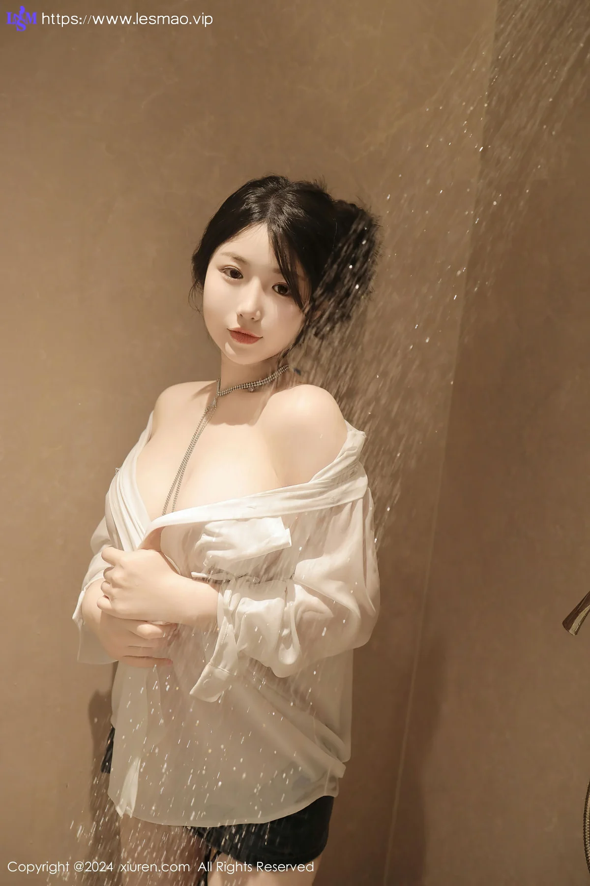 XiuRen 秀人 No.8400 陈小花 白色轻透上衣性感写真11 - 46