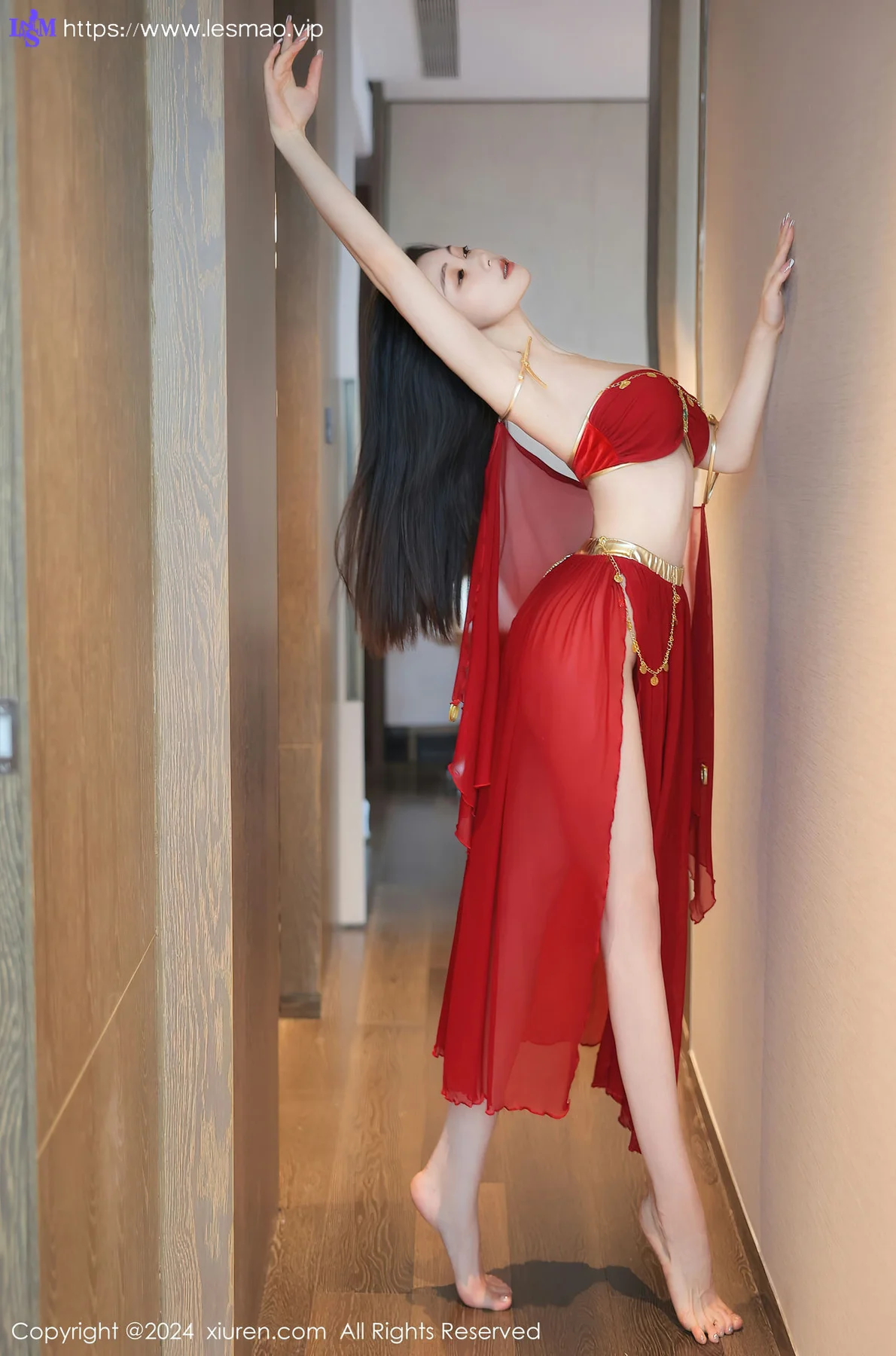 XiuRen 秀人 No.8420 清妙 红色舞裙性感写真11 - 12