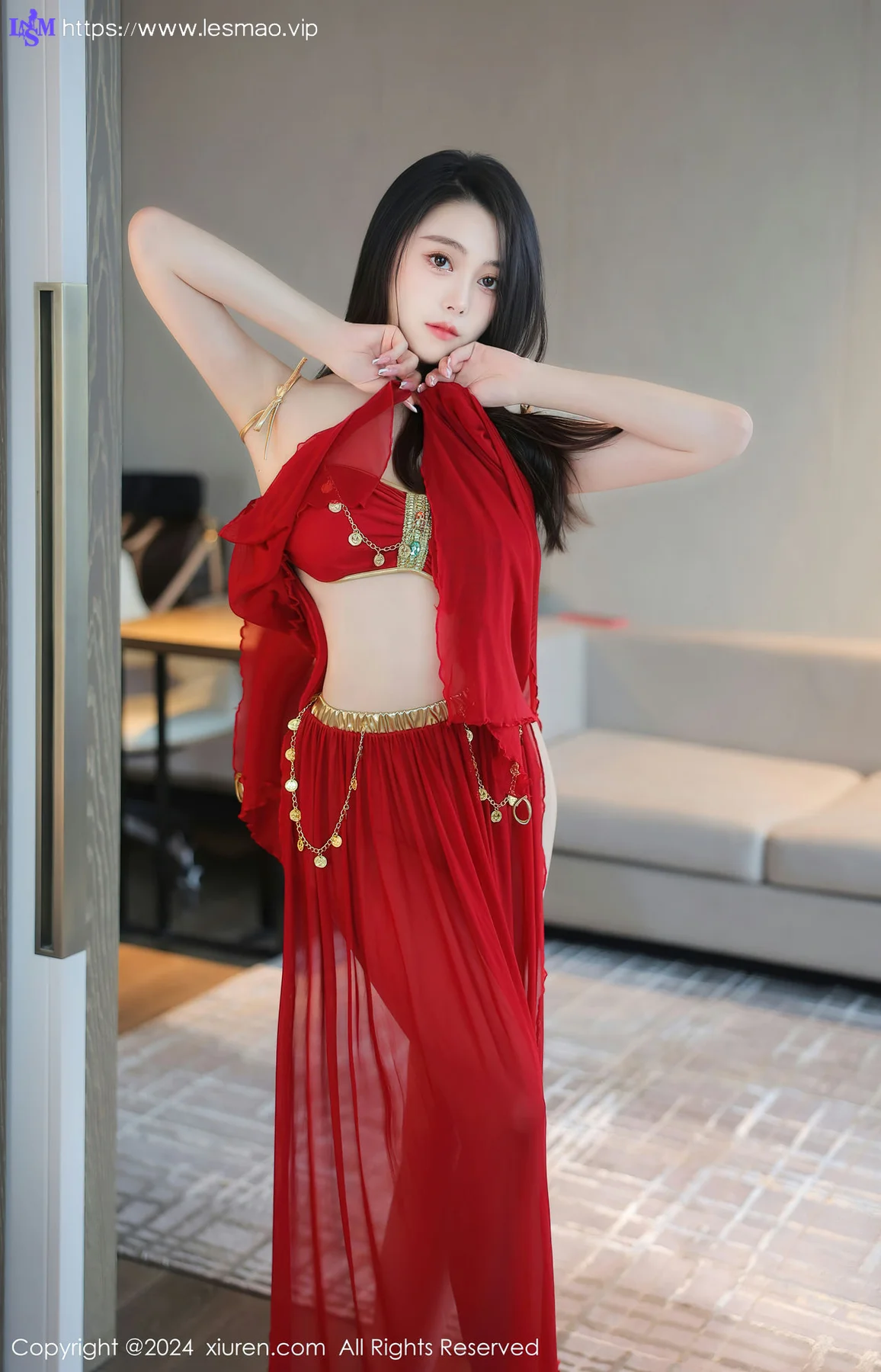 XiuRen 秀人 No.8420 清妙 红色舞裙性感写真11 - 26