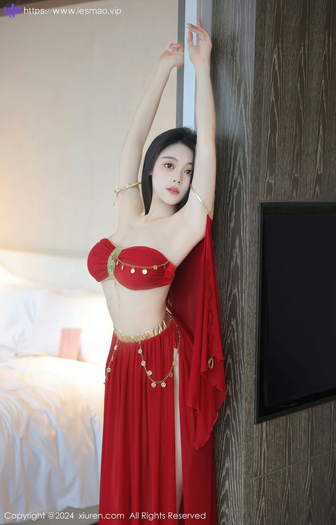 XiuRen 秀人 No.8420 清妙 红色舞裙性感写真11 - 40
