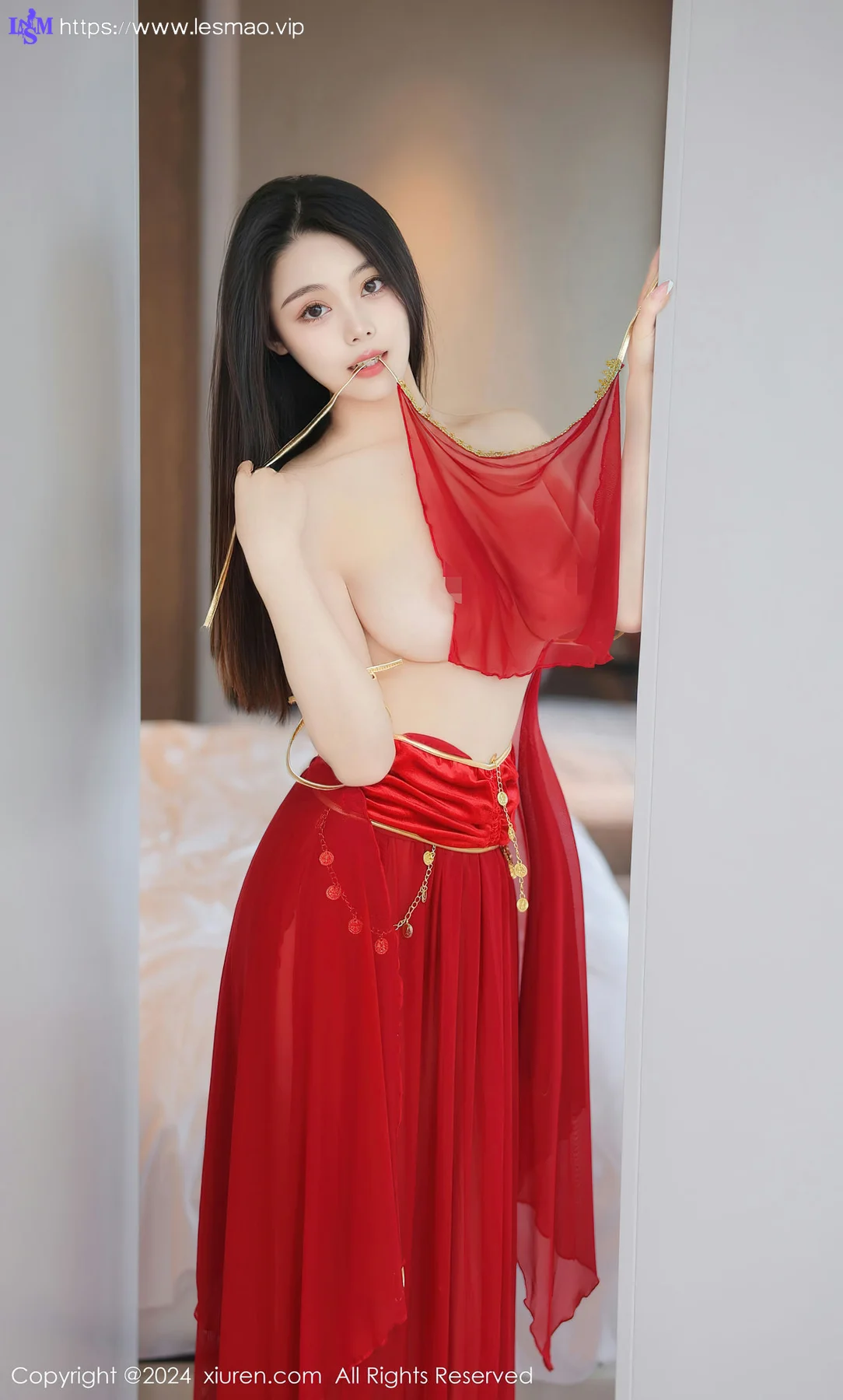 XiuRen 秀人 No.8420 清妙 红色舞裙性感写真11 - 52