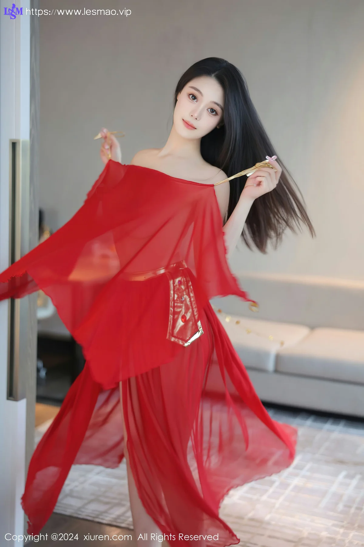 XiuRen 秀人 No.8420 清妙 红色舞裙性感写真11 - 72