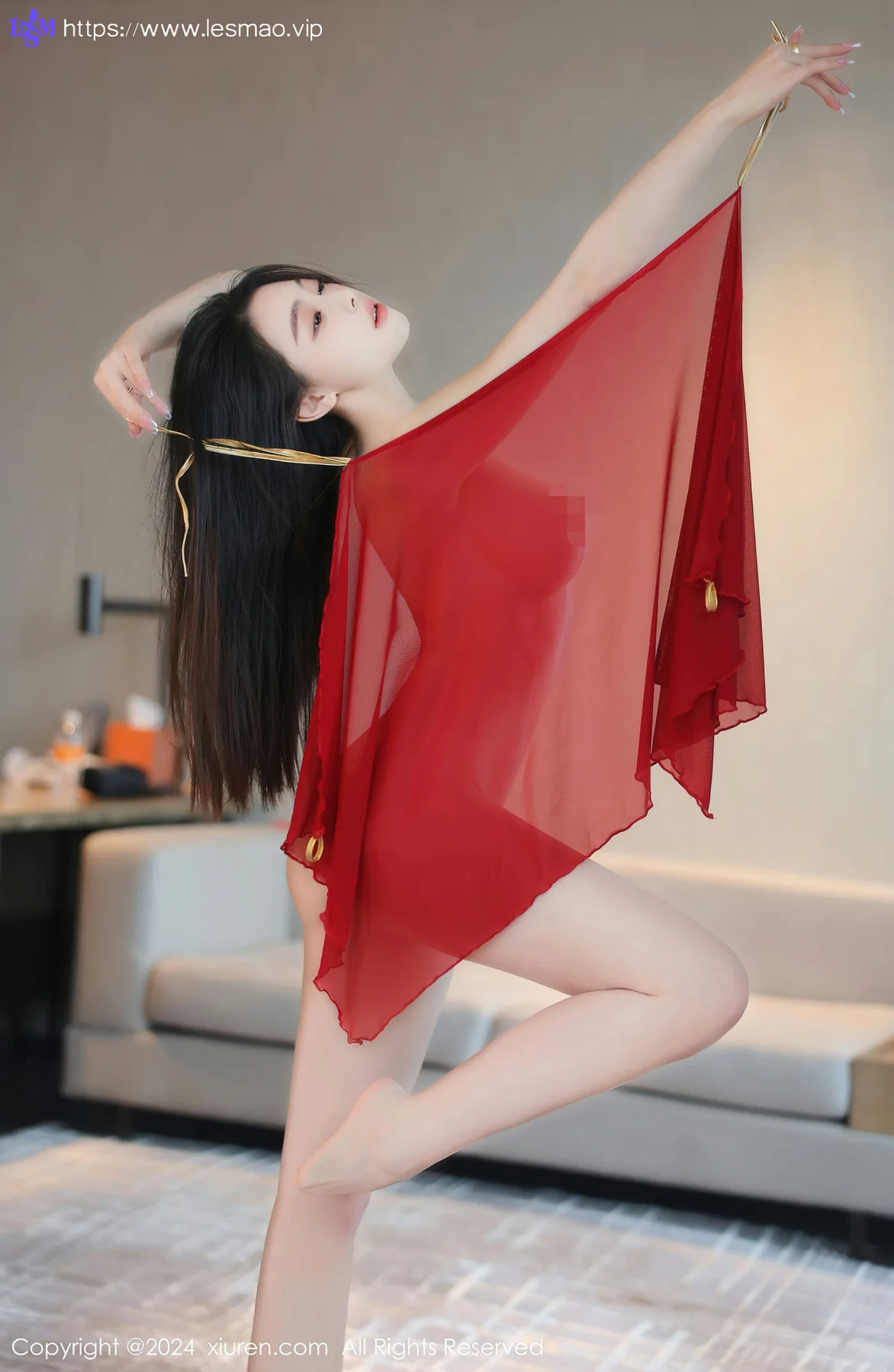 XiuRen 秀人 No.8420 清妙 红色舞裙性感写真11 - 78