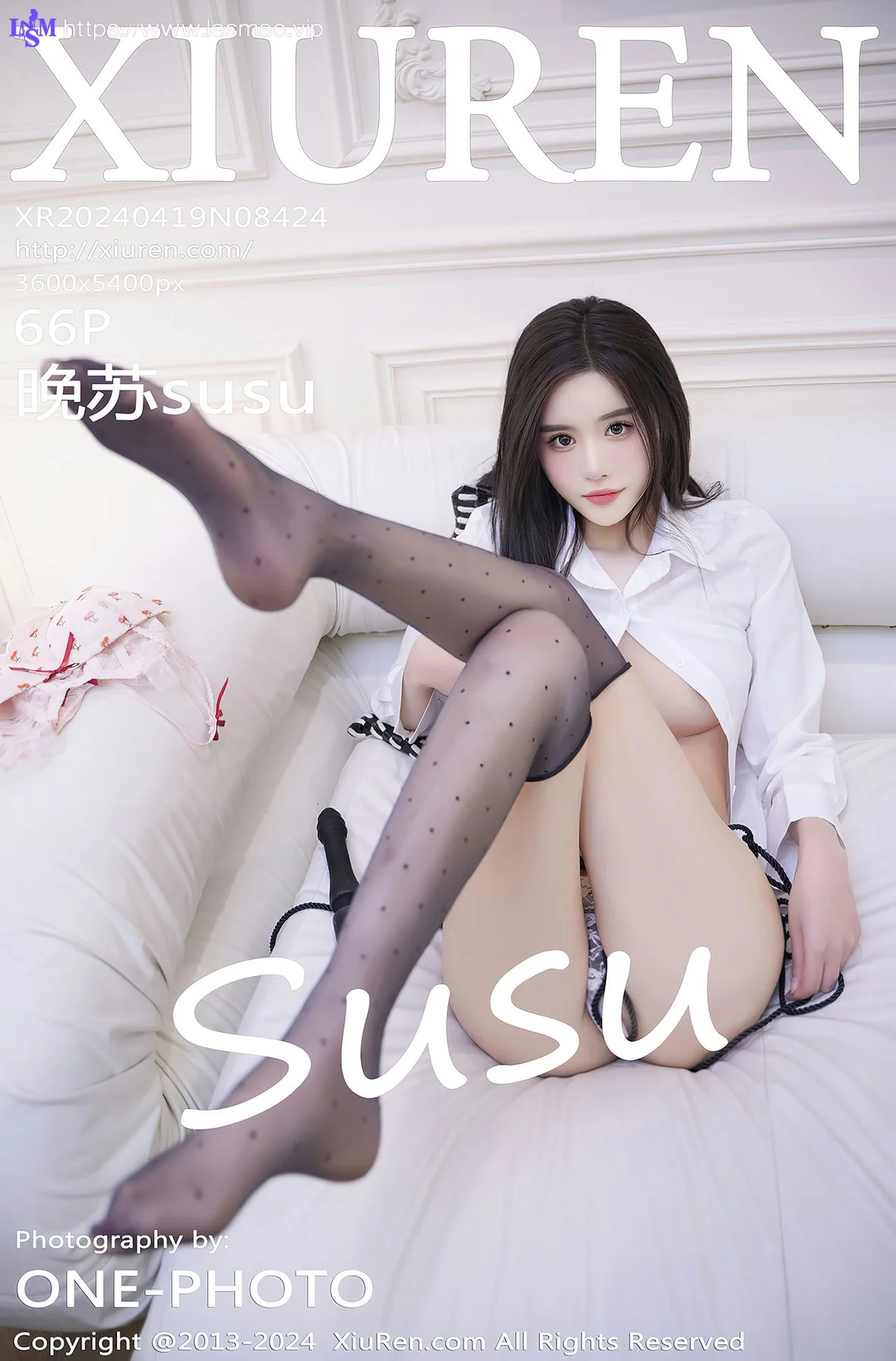 XiuRen 秀人 No.8424 晚苏susu 白色轻透上衣性感写真22 - 67