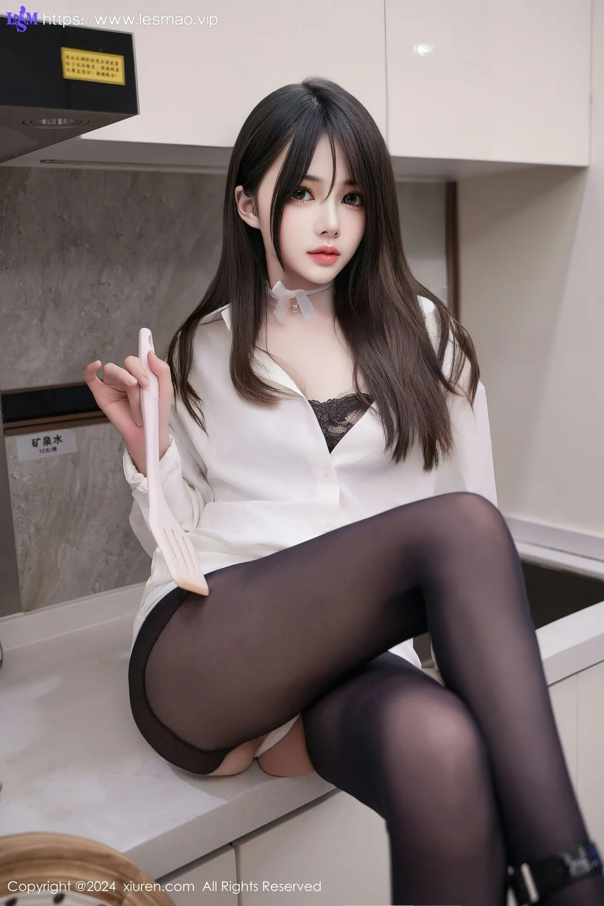 XiuRen 秀人 No.8429 林月月 黑色蕾丝性感写真22 - 3