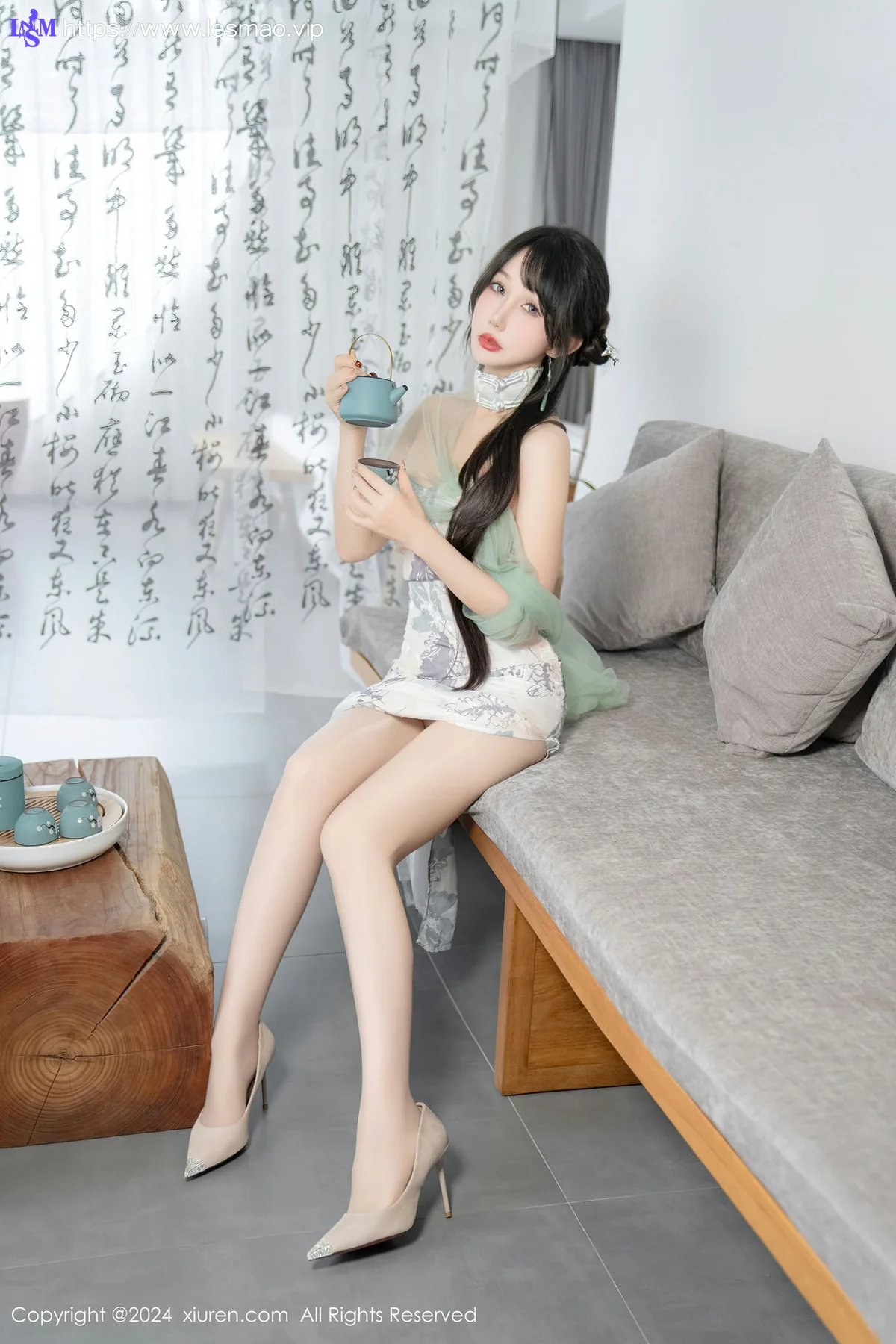 XiuRen 秀人 No.8448 波巧酱 透视旗袍红颜知己长白山旅拍3 - 55