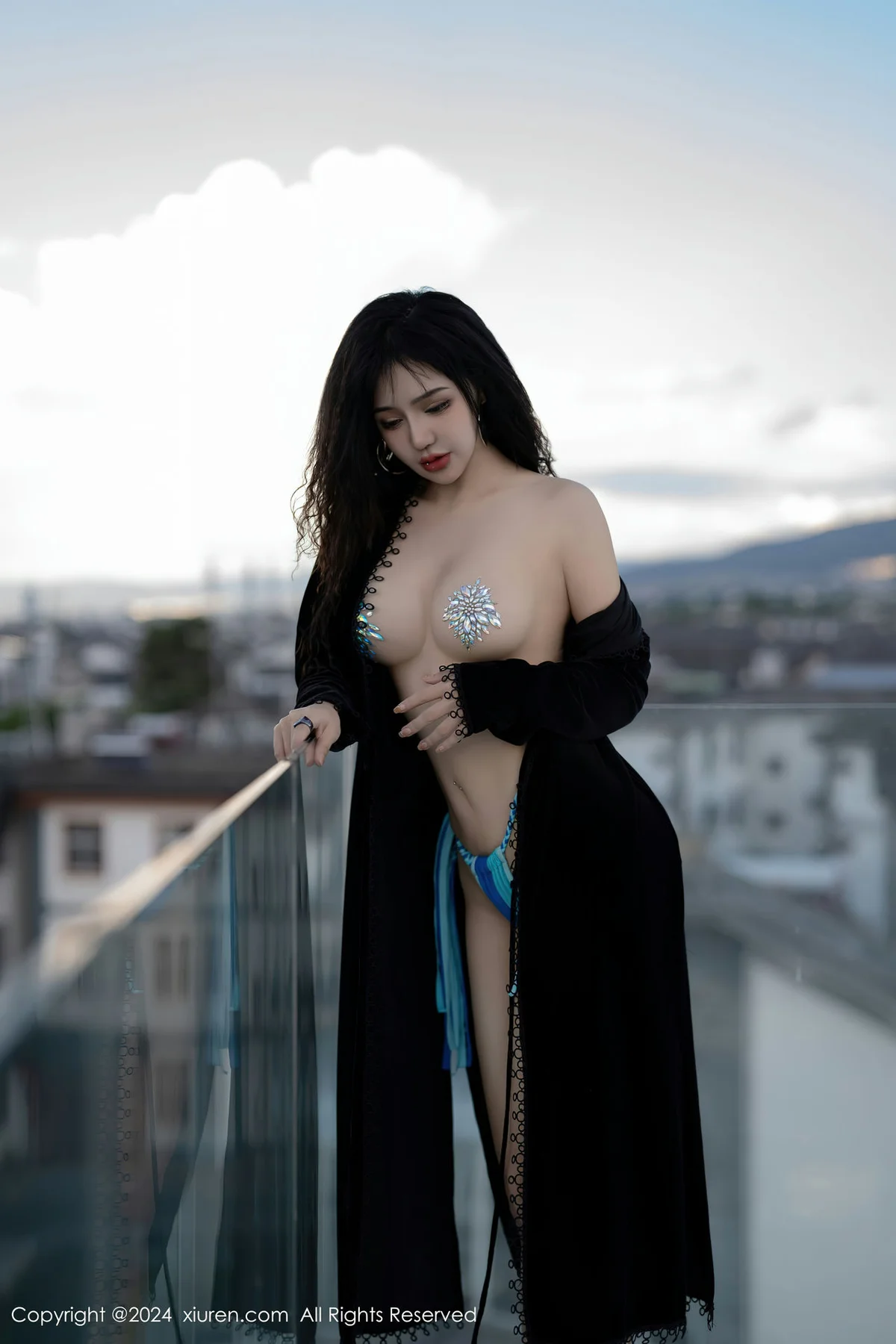 XiuRen 秀人 No.8460 文静儿 蓝色比基尼性感写真 - 30