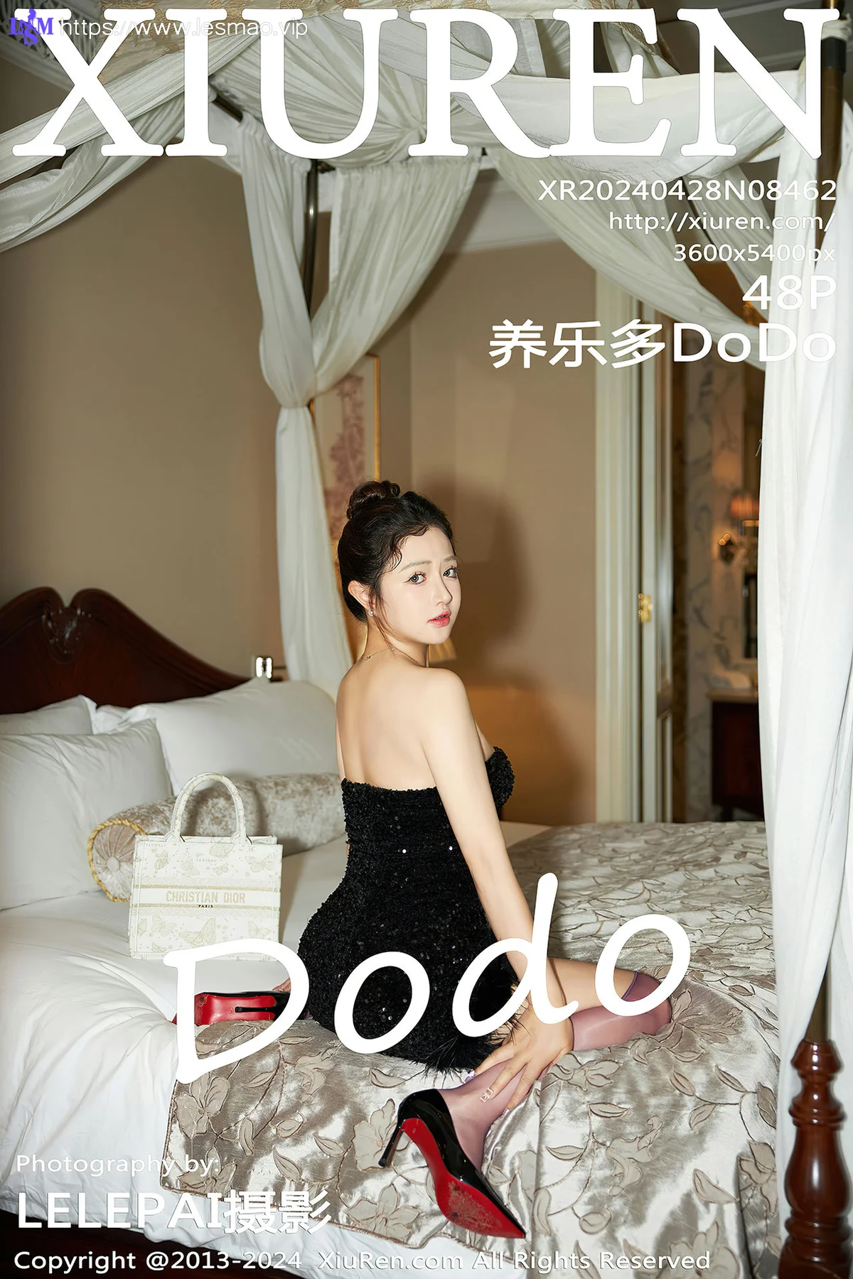 XiuRen 秀人 No.8462 养乐多DoDo 华尔道夫黑色小礼服性感写真3 - 49