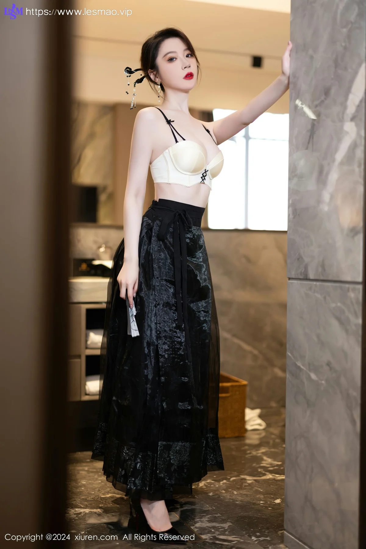 XiuRen 秀人 No.8465 梦心玥  白色轻透性感写真3 - 19