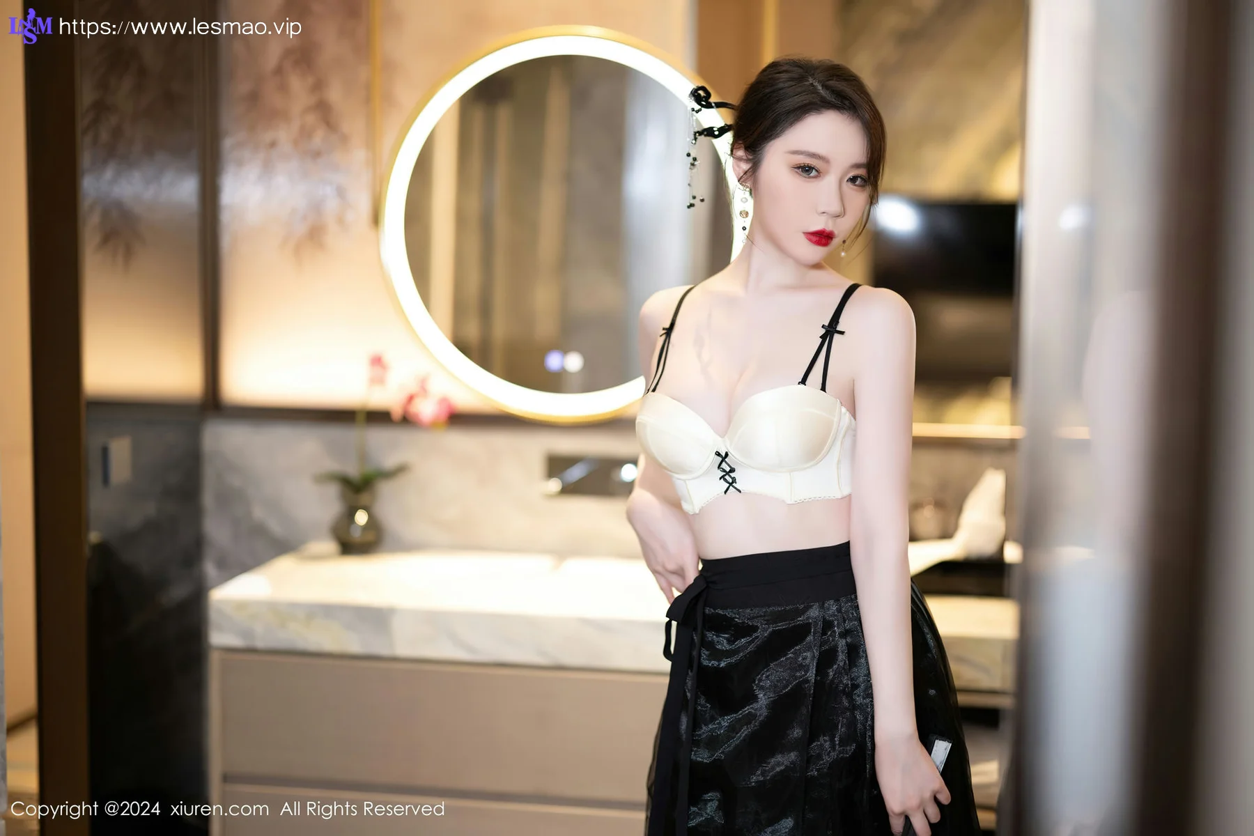 XiuRen 秀人 No.8465 梦心玥  白色轻透性感写真3 - 21