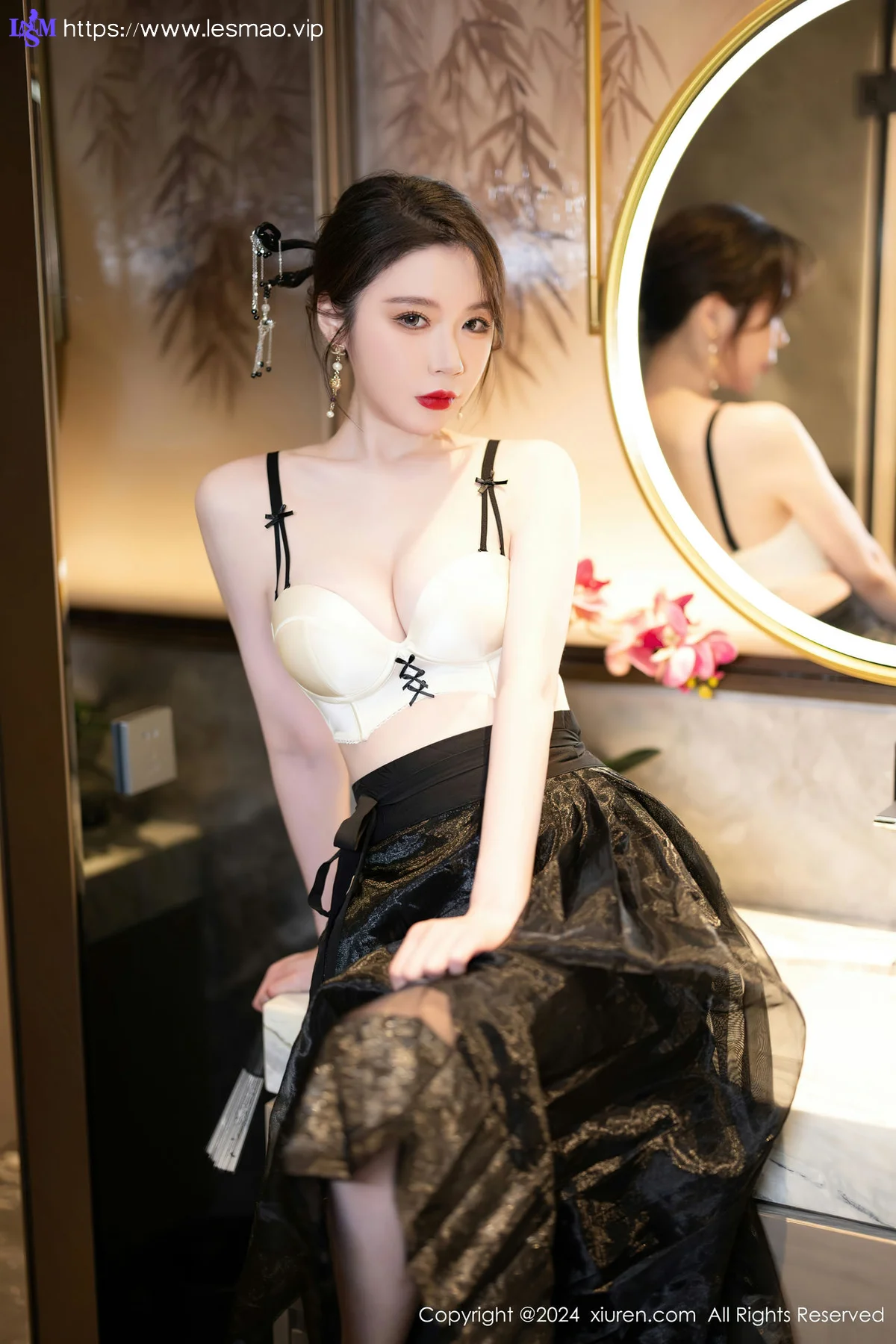 XiuRen 秀人 No.8465 梦心玥  白色轻透性感写真3 - 23
