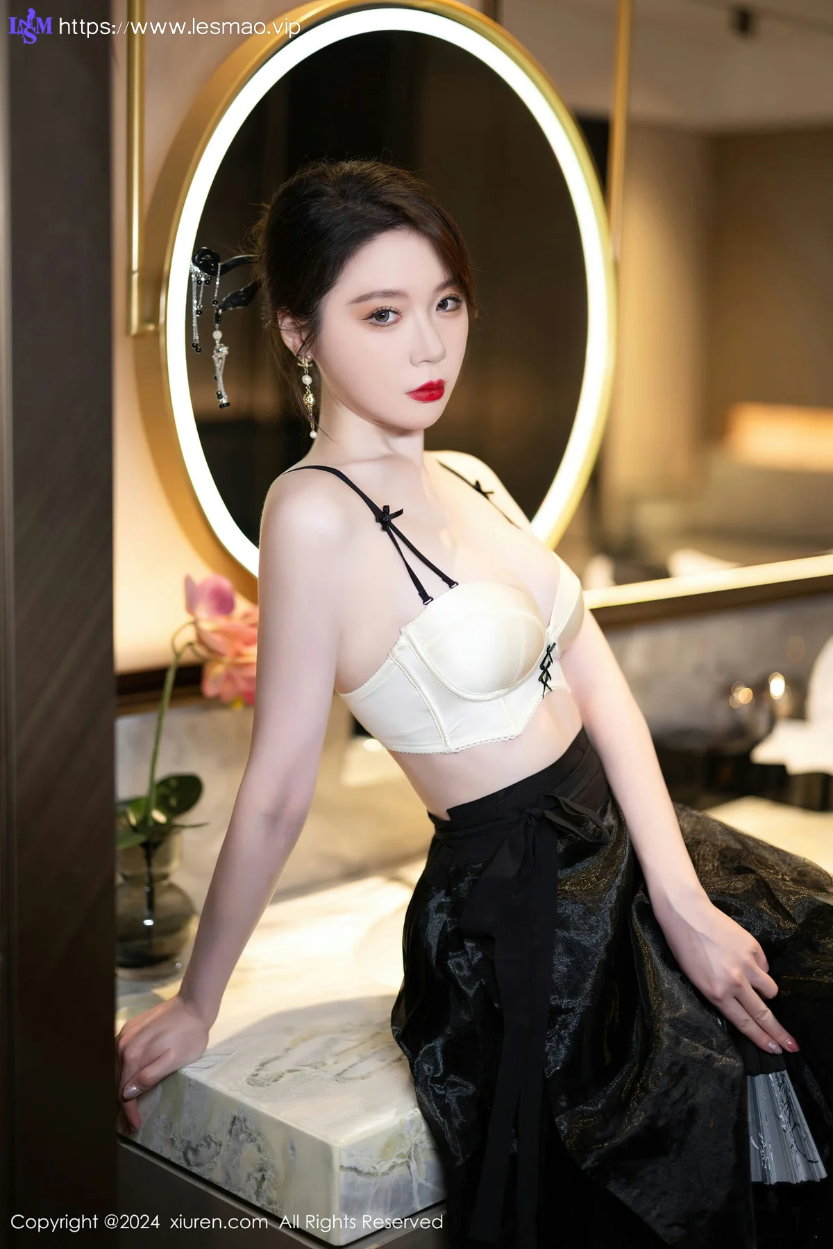 XiuRen 秀人 No.8465 梦心玥  白色轻透性感写真3 - 24