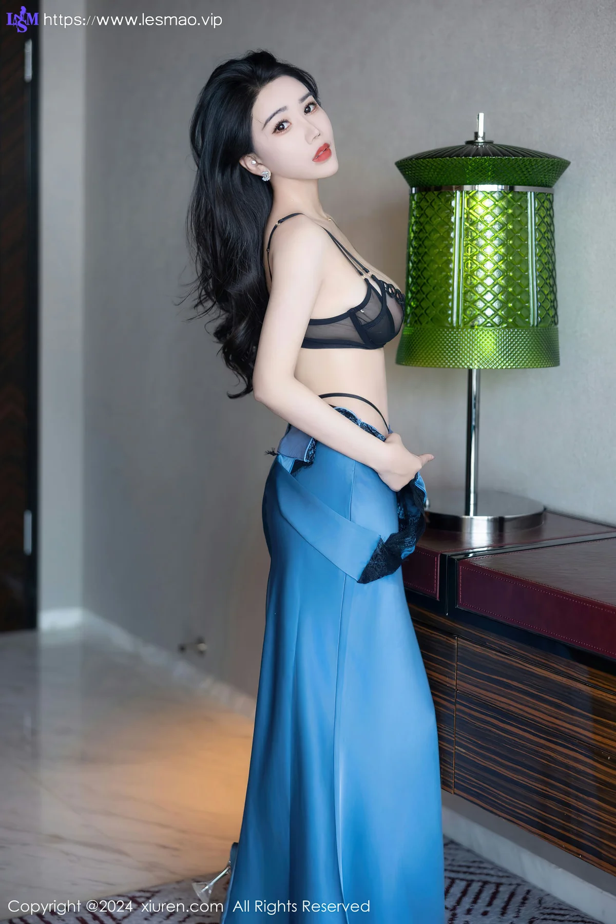 XiuRen 秀人 No.8466 李若汐 黑色情趣内衣性感写真33 - 23