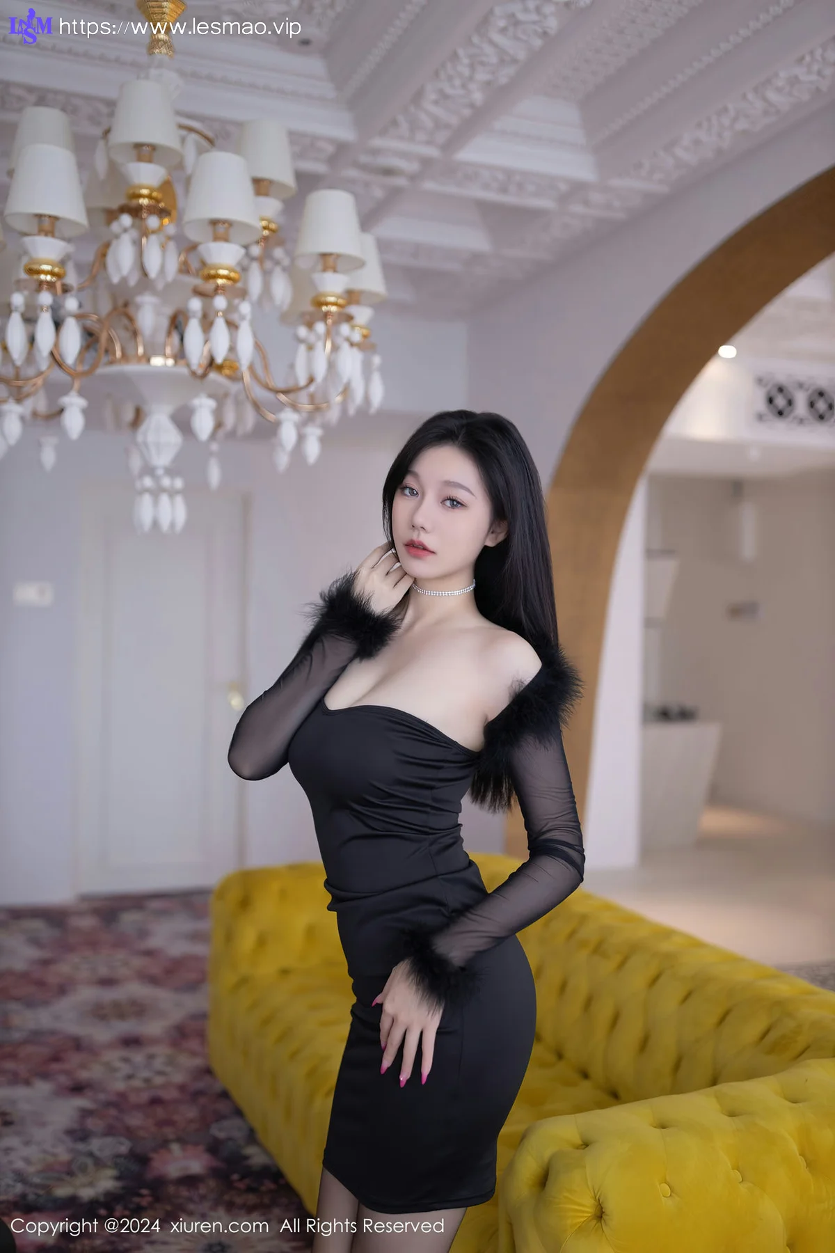 XiuRen 秀人 No.8471 安然anran 黑色礼服性感写真2 - 25