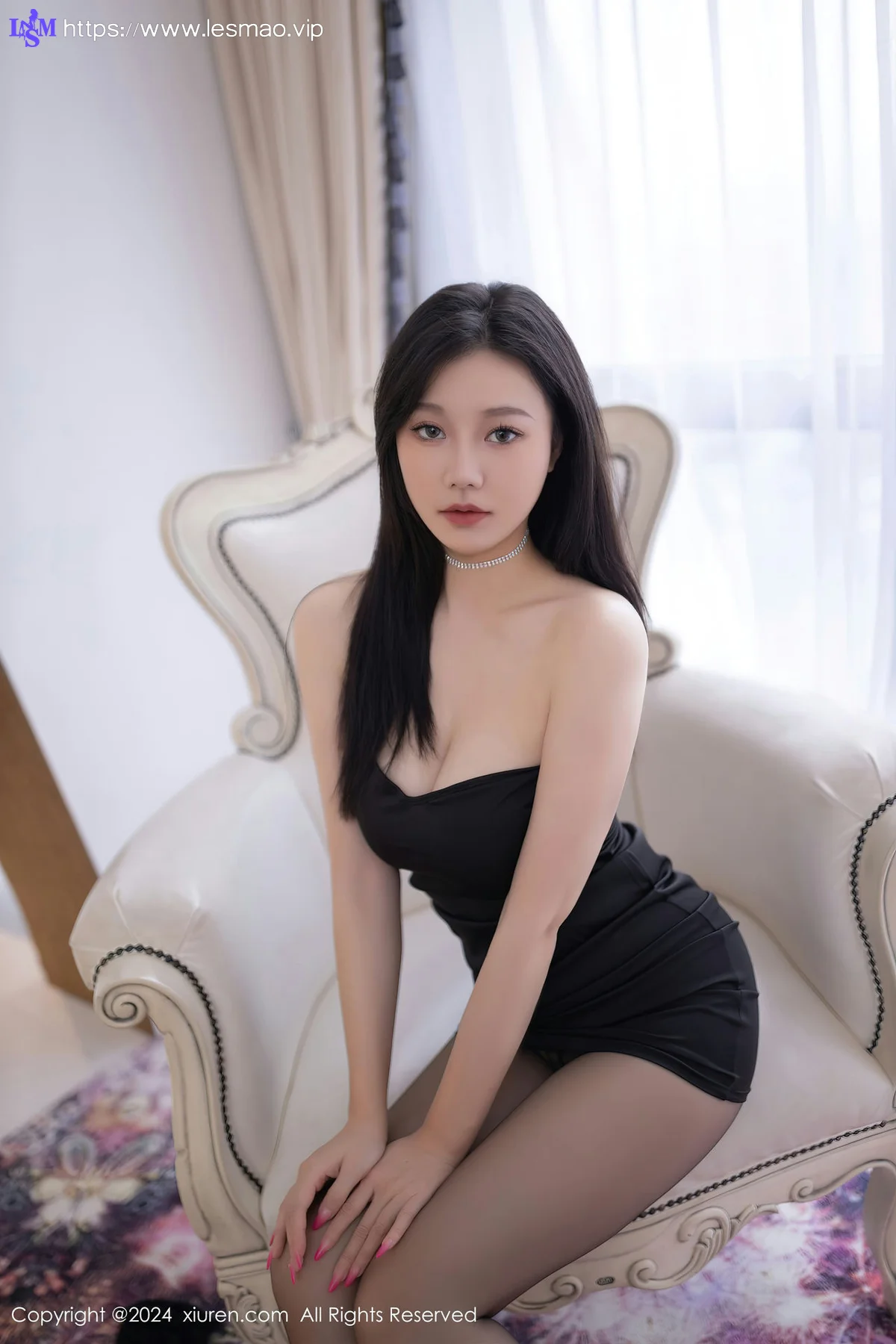XiuRen 秀人 No.8471 安然anran 黑色礼服性感写真2 - 44