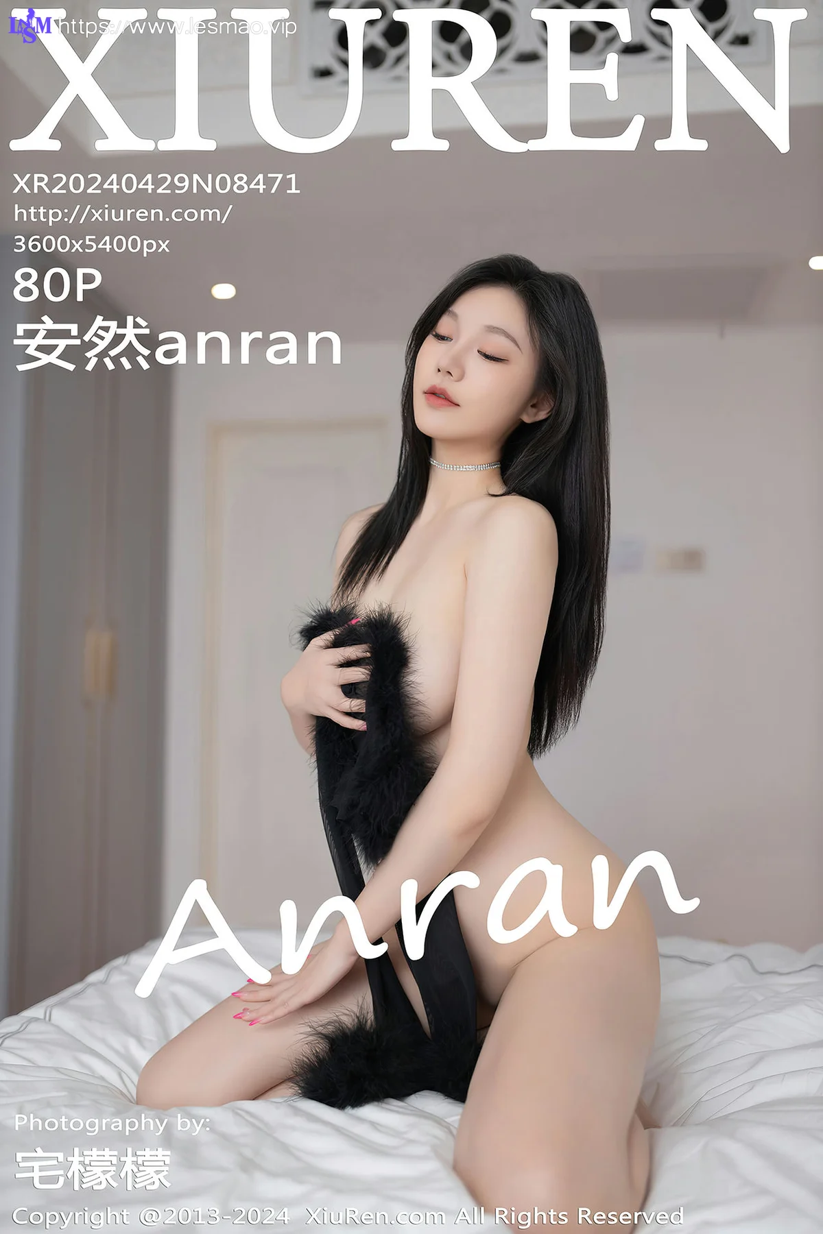 XiuRen 秀人 No.8471 安然anran 黑色礼服性感写真2 - 81