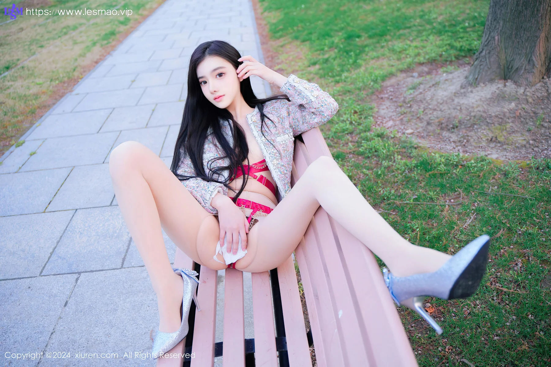 XiuRen 秀人 No.8489 龙雪儿 红色情趣服饰性感写真1 - 44