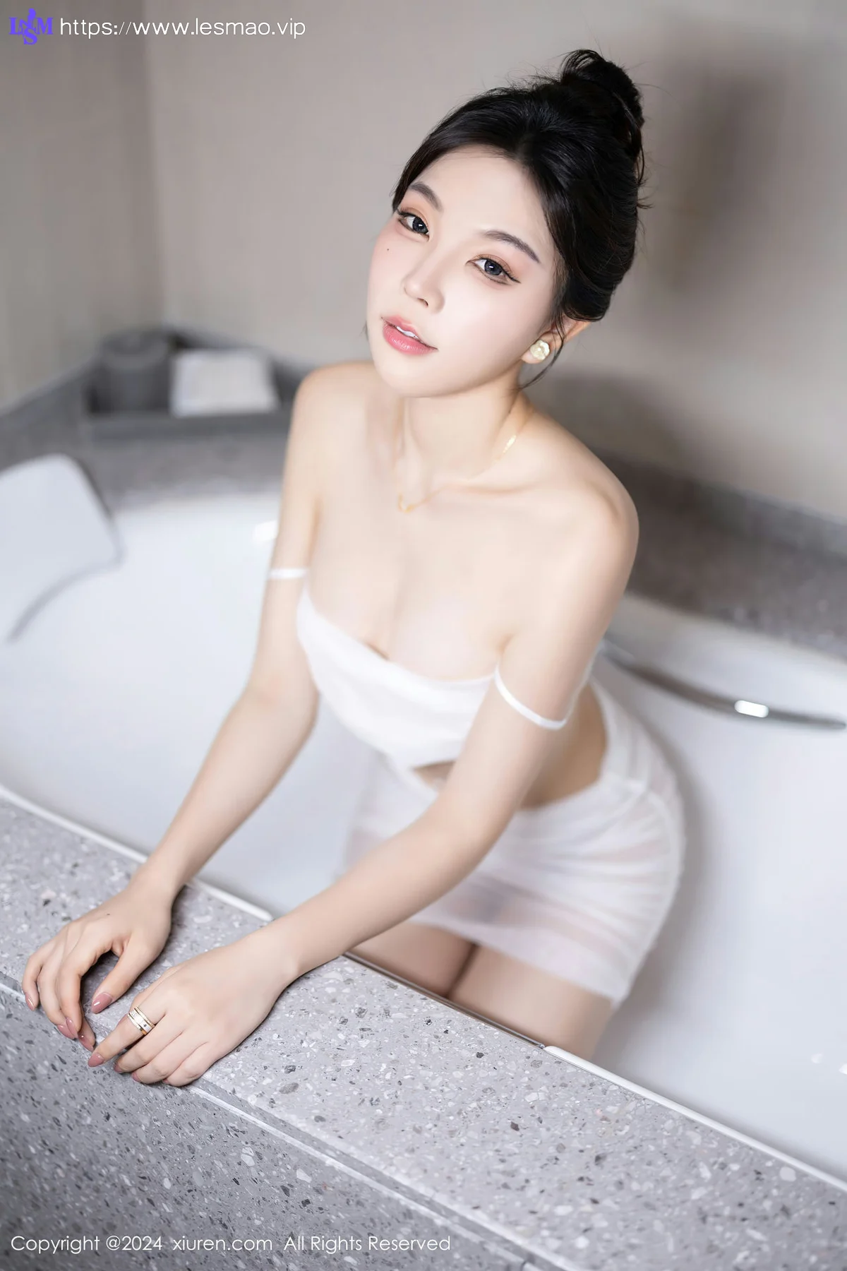 XiuRen 秀人 No.8491 徐莉芝Booty 杏色连衣短裙性感写真3 - 69