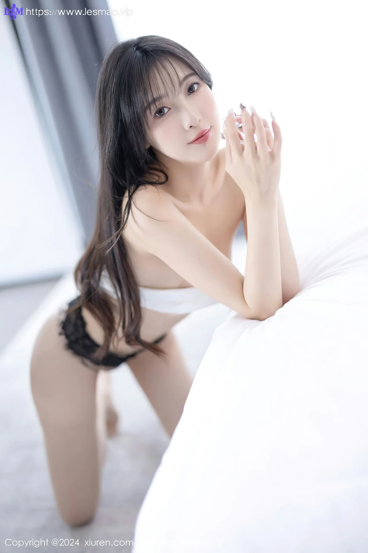 XiuRen 秀人 No.8504 林星阑 黑色蕾丝内衣性感写真2 - 77
