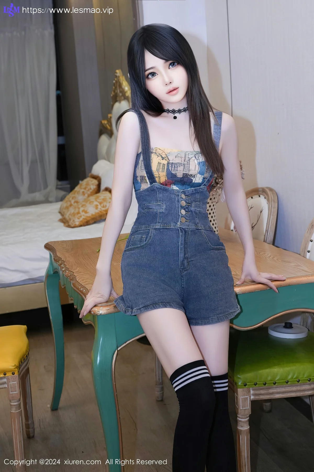 XiuRen 秀人 No.8508 林月月 诱惑抹胸背带性感写真3 - 21