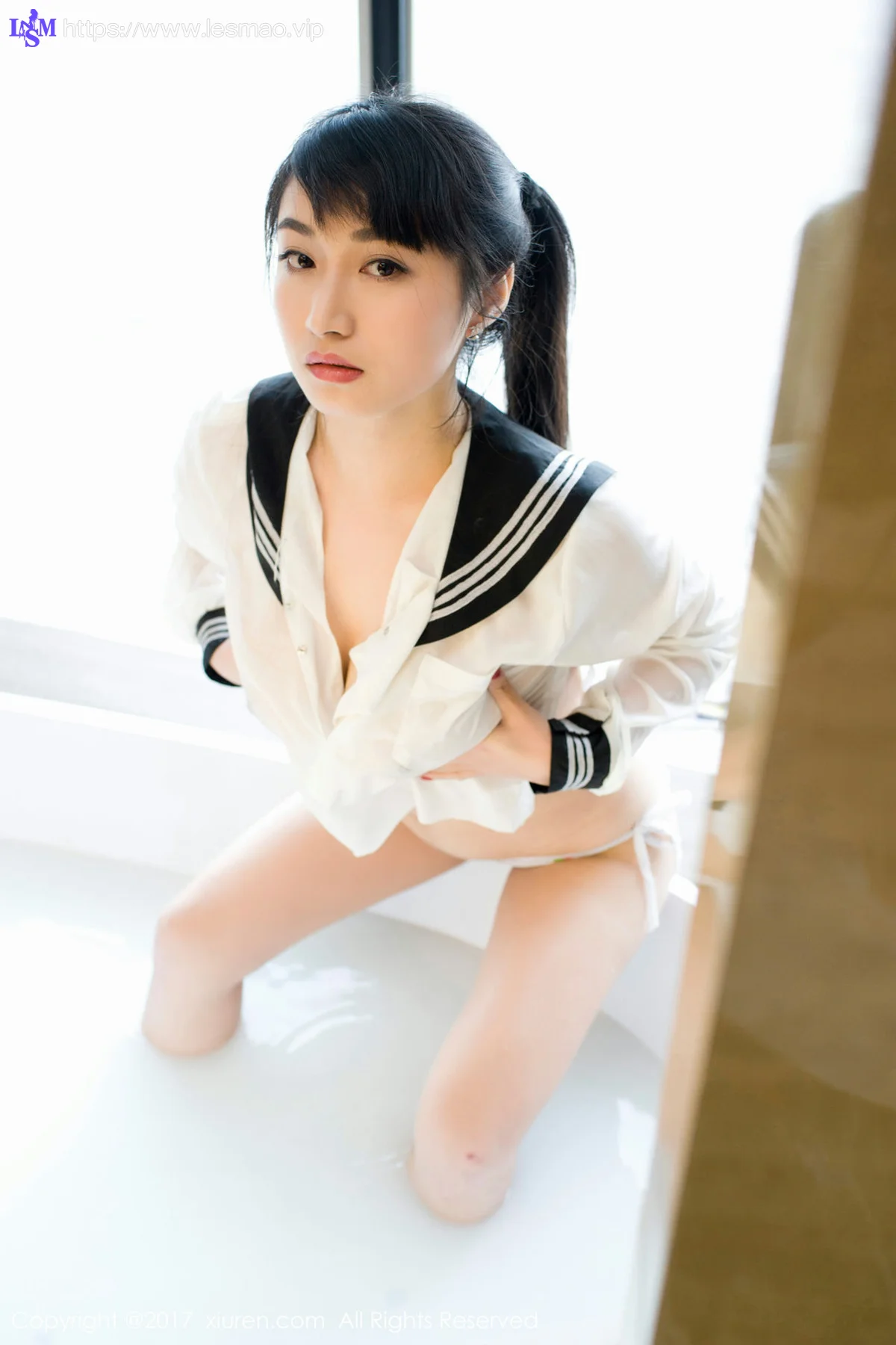 XiuRen 秀人 No.853 湿身巨乳盼盼龙女sunny - 54