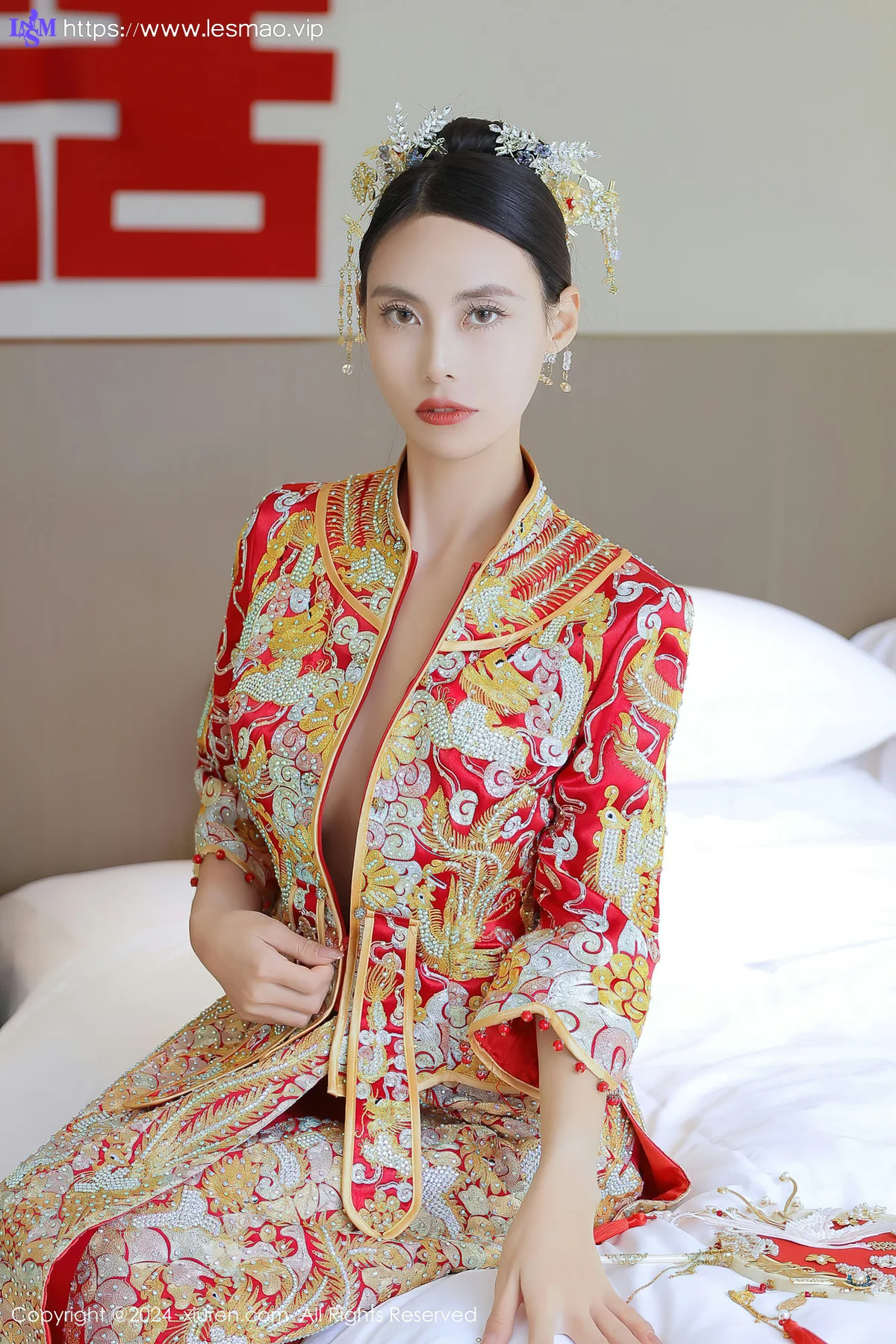 XiuRen 秀人 No.8534 lingyu69 新娘主题拍摄性感写真1 - 6