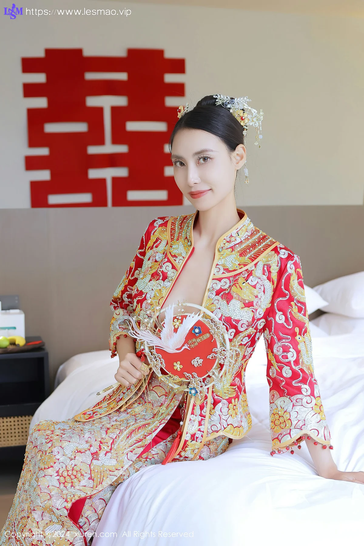 XiuRen 秀人 No.8534 lingyu69 新娘主题拍摄性感写真1 - 13