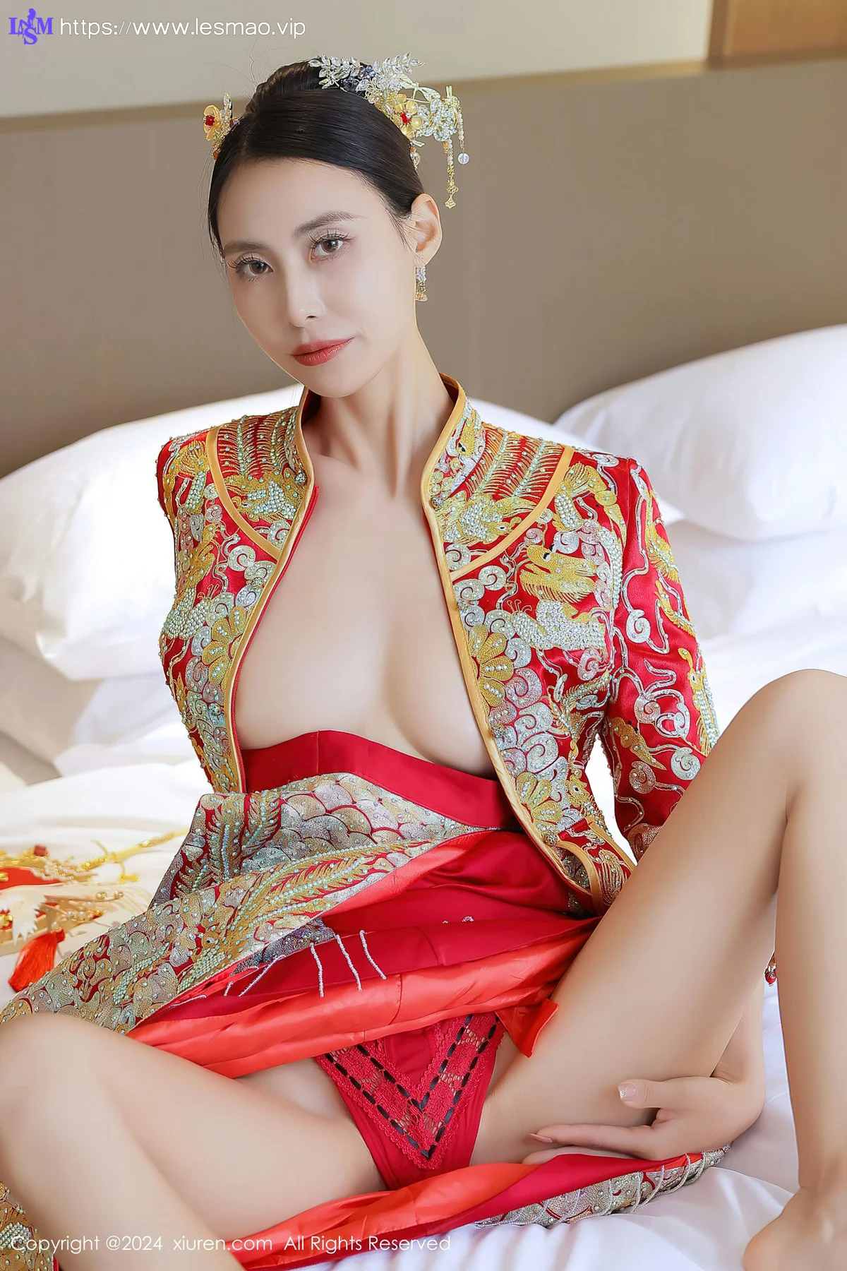 XiuRen 秀人 No.8534 lingyu69 新娘主题拍摄性感写真1 - 21