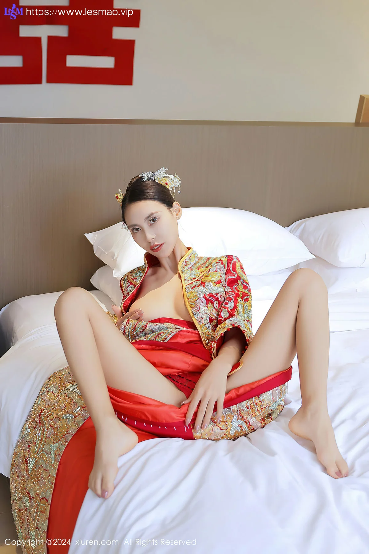 XiuRen 秀人 No.8534 lingyu69 新娘主题拍摄性感写真1 - 22
