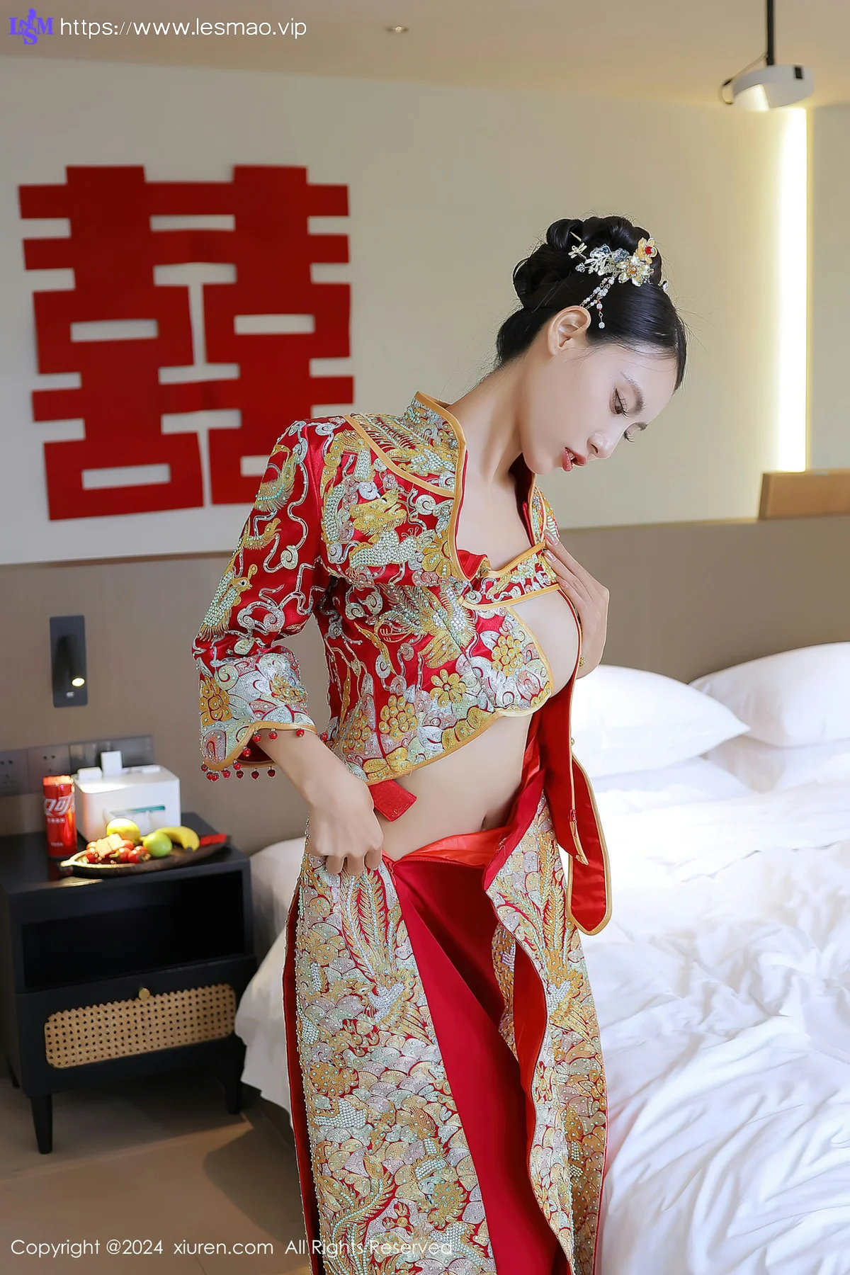 XiuRen 秀人 No.8534 lingyu69 新娘主题拍摄性感写真1 - 23