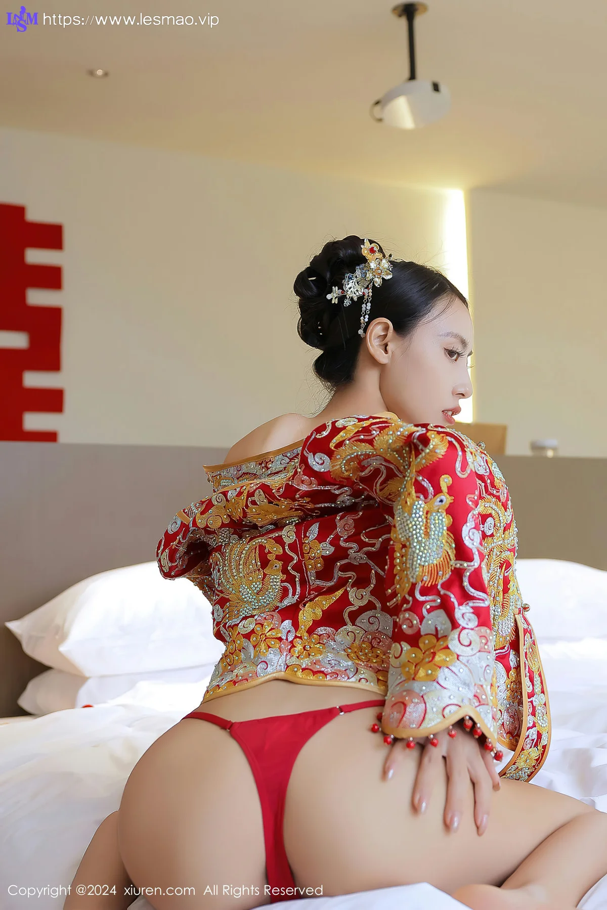 XiuRen 秀人 No.8534 lingyu69 新娘主题拍摄性感写真1 - 33