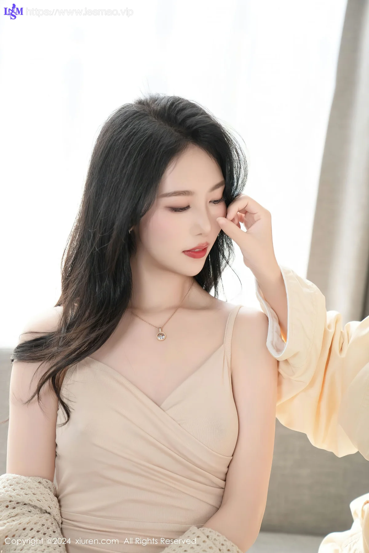 XiuRen 秀人 No.8559 利世 杏色连衣裙性感写真1 - 20