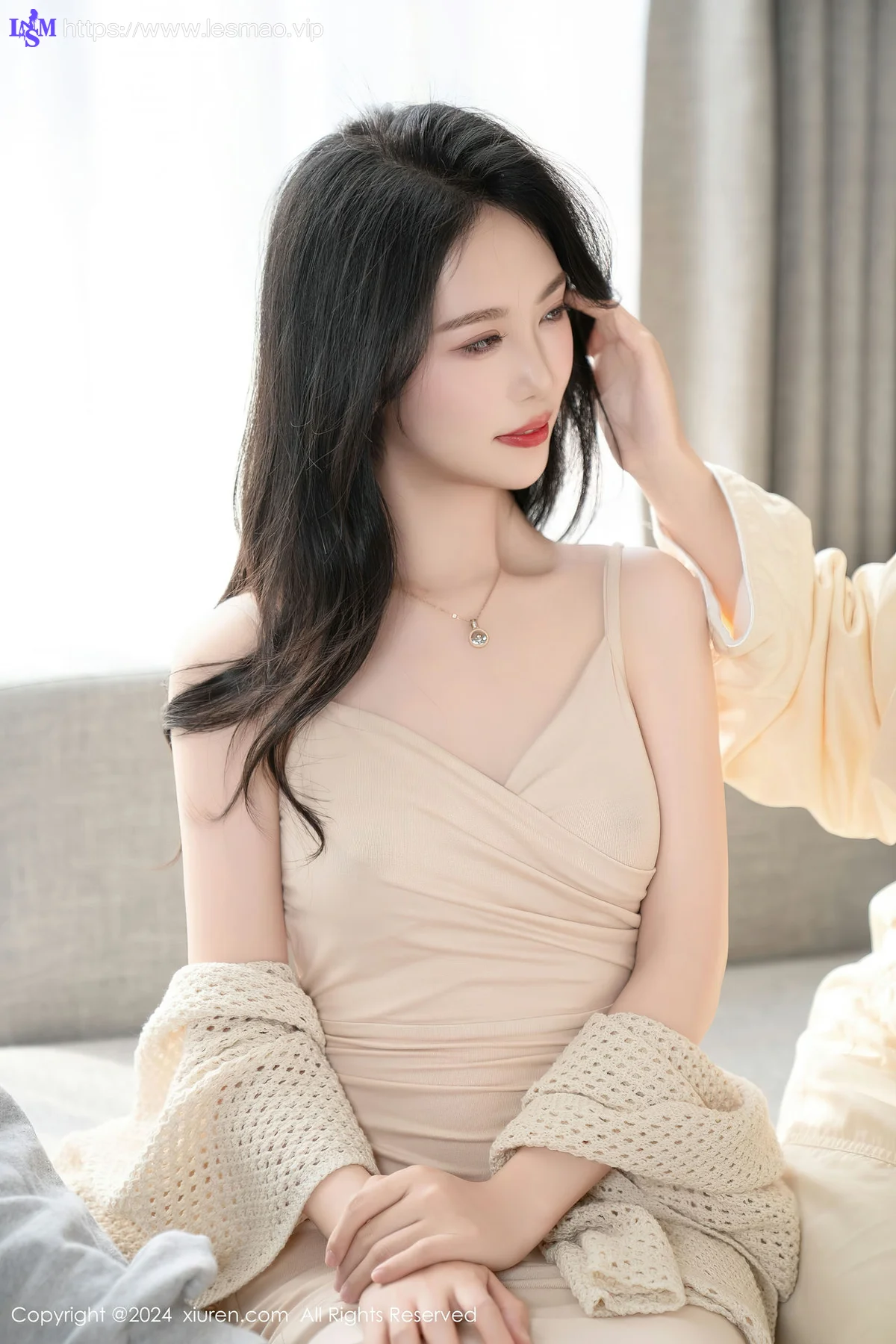 XiuRen 秀人 No.8559 利世 杏色连衣裙性感写真1 - 21
